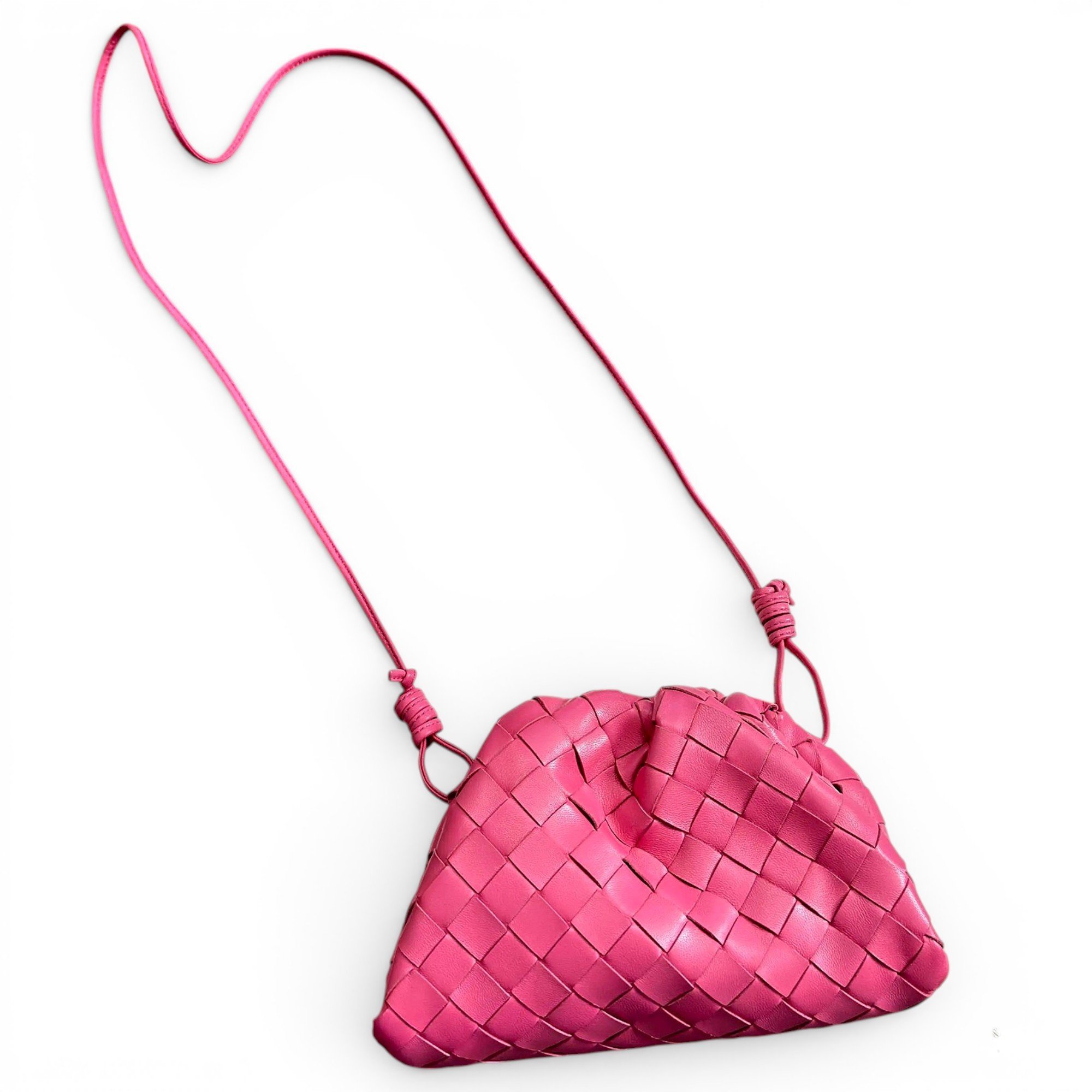 Pouch leather crossbody bag