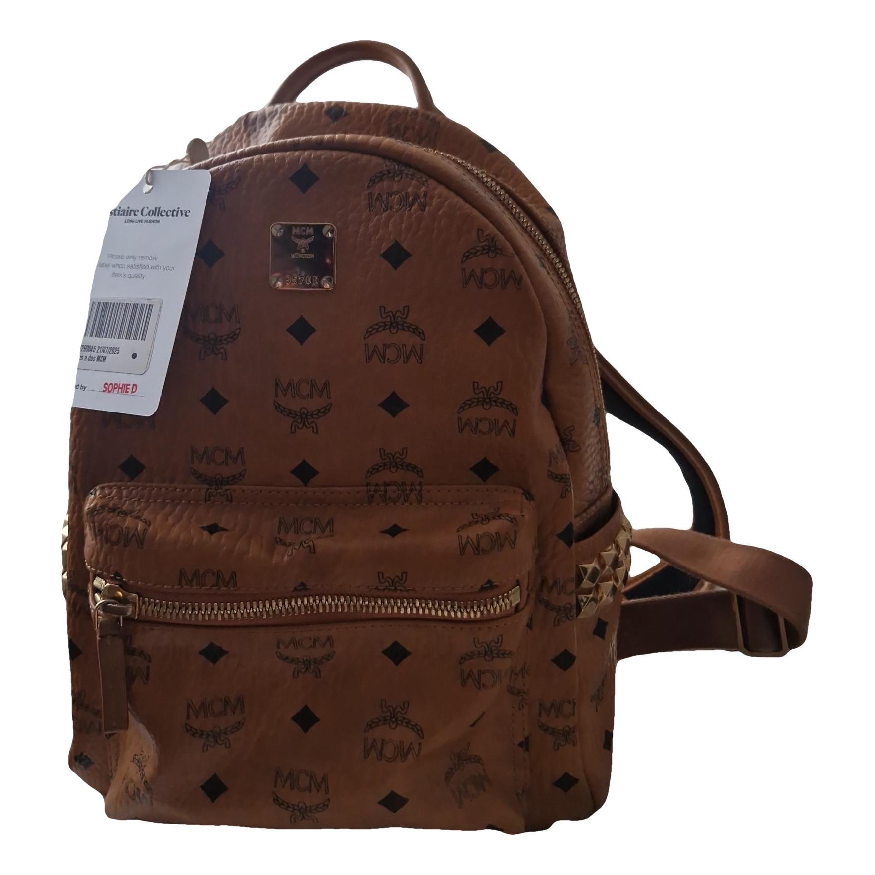 MCM Stark leather backpack
