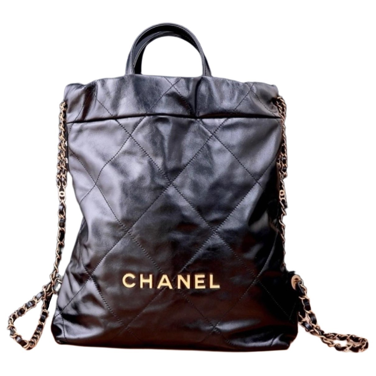 Chanel 22 leather backpack