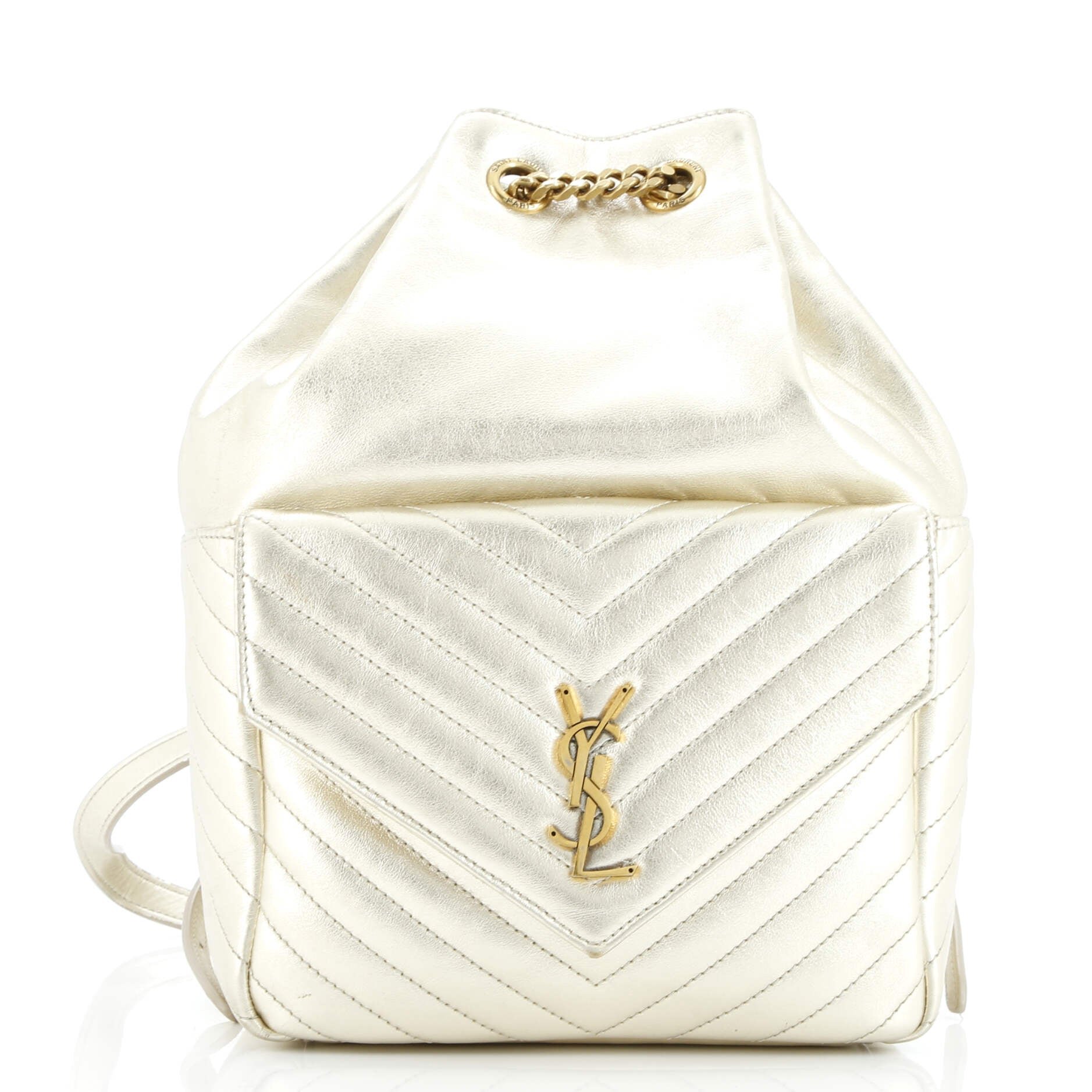 Saint Laurent Joe Backpack Matelasse Chevron Leather