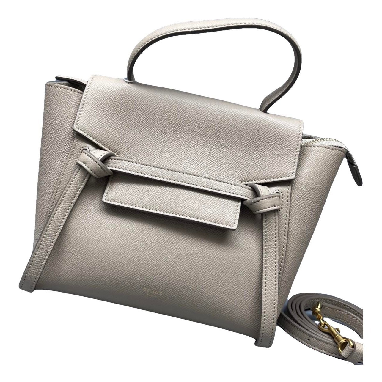 Belt leather handbag