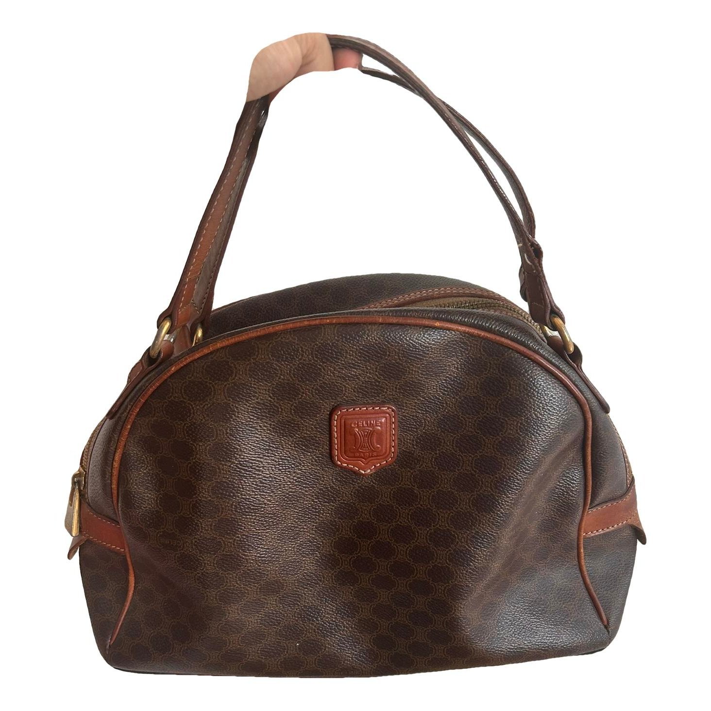 Leather clutch bag