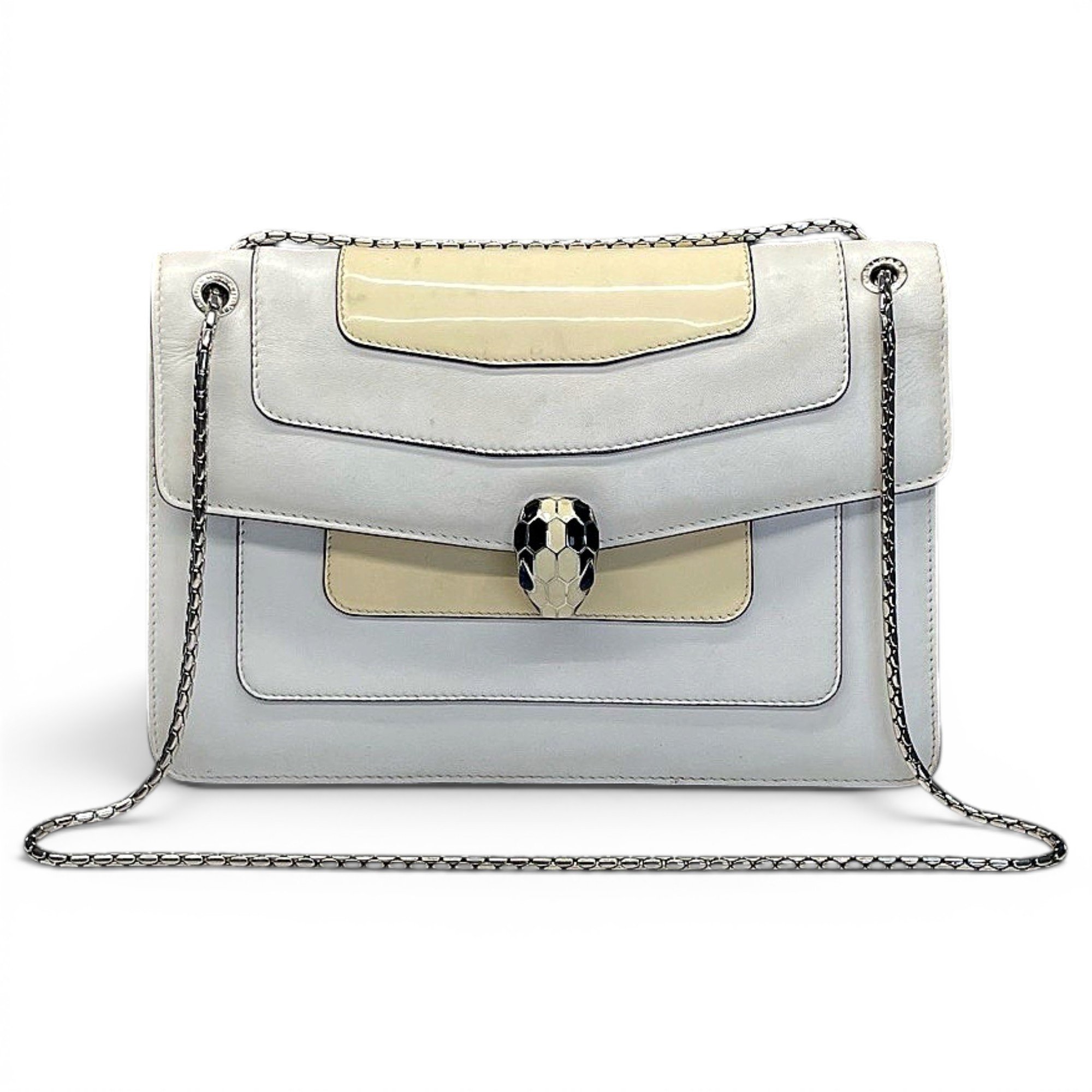 Serpenti leather handbag