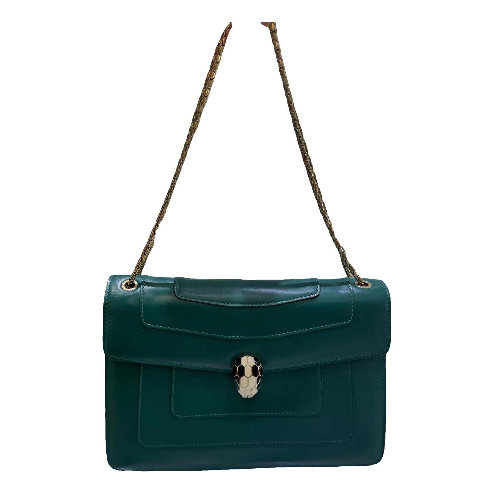 Serpenti leather handbag