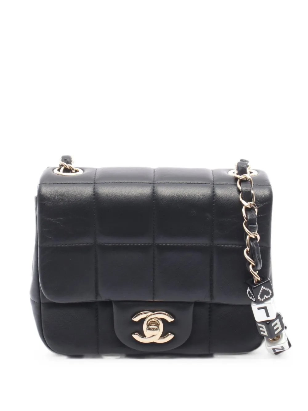 Mini Chocolate Bar flap shoulder bag