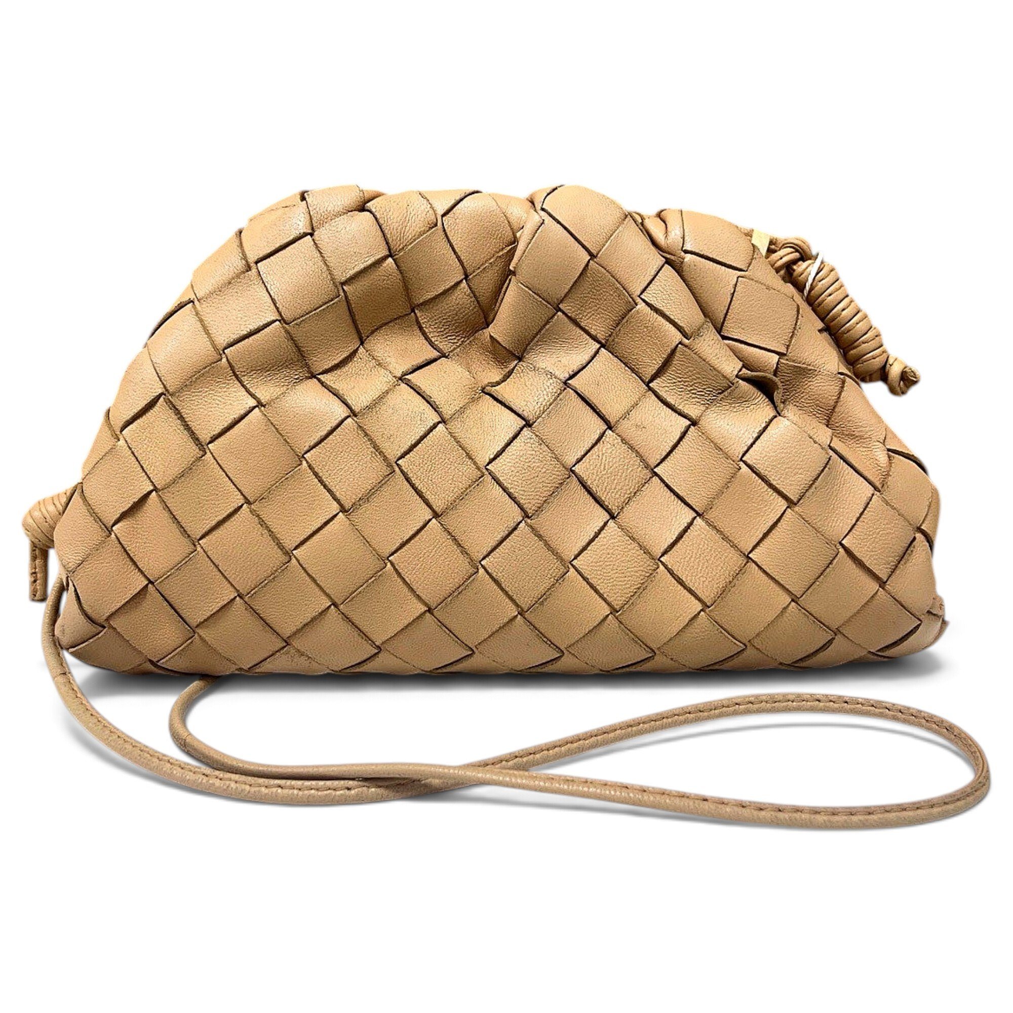 Pouch leather crossbody bag