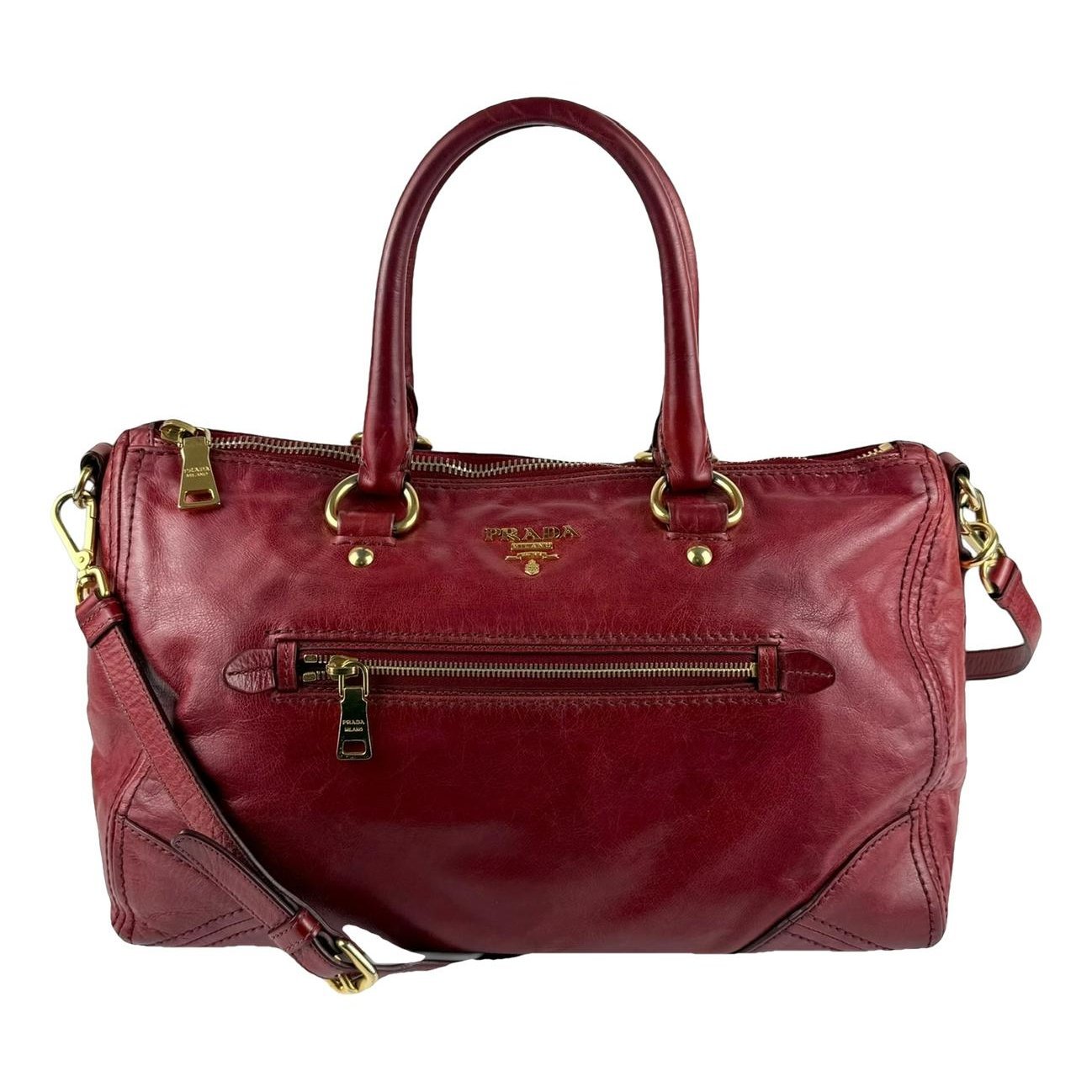 Leather handbag