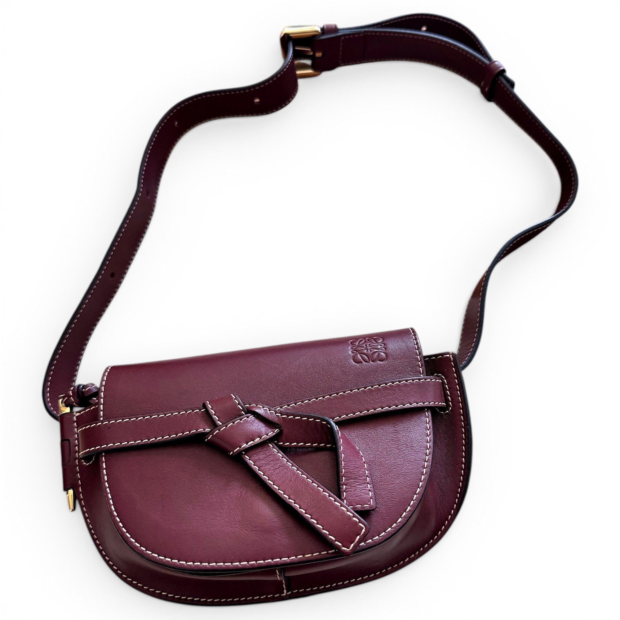 Gate leather crossbody bag