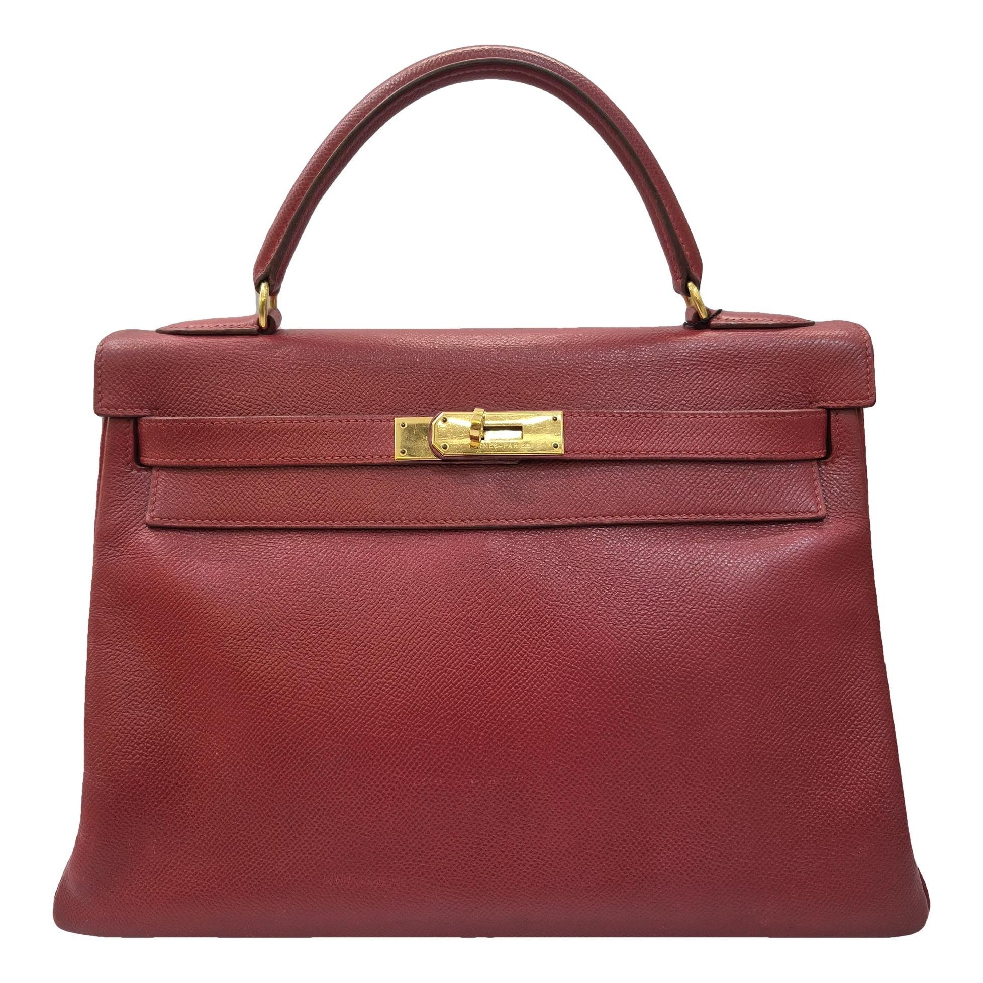 Kelly 32 leather handbag