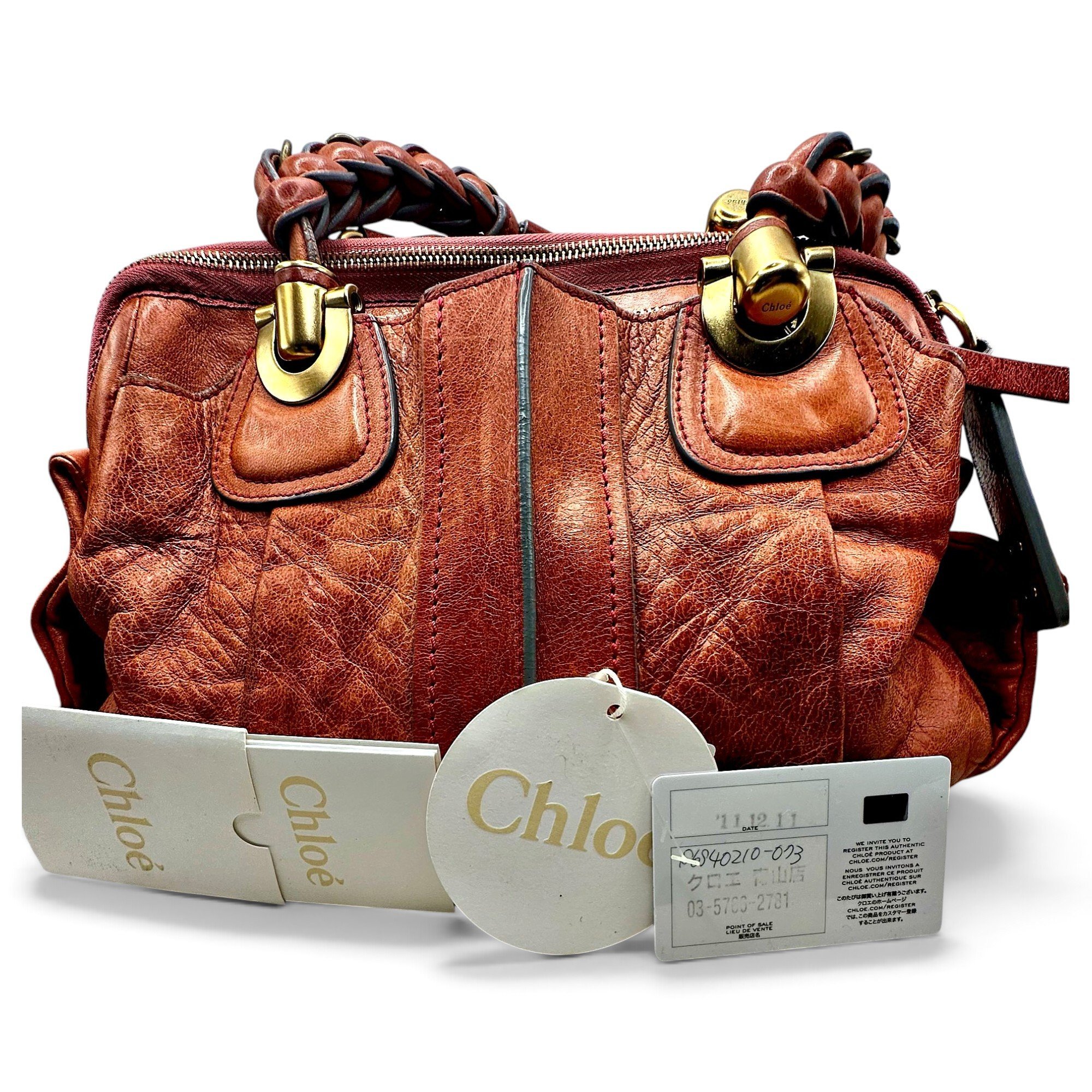 Marcie leather satchel