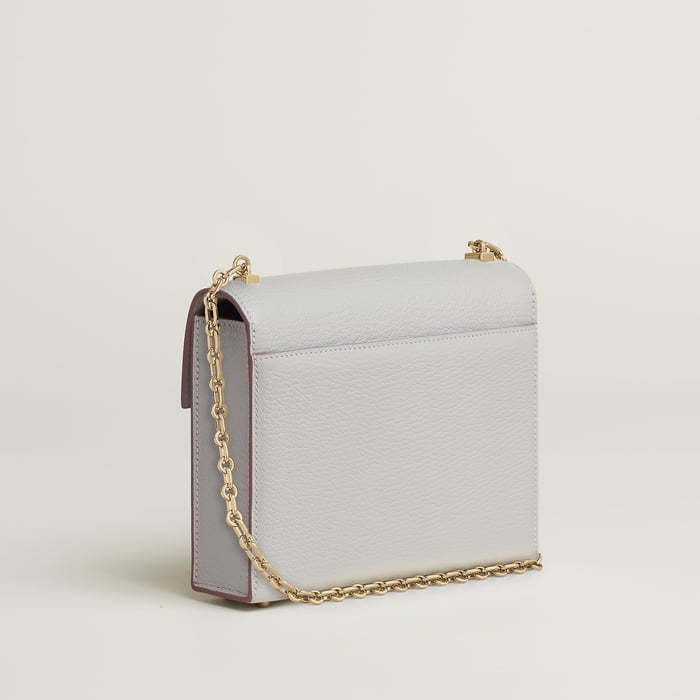 Gris Perle Verrou Chaine Mini Bag