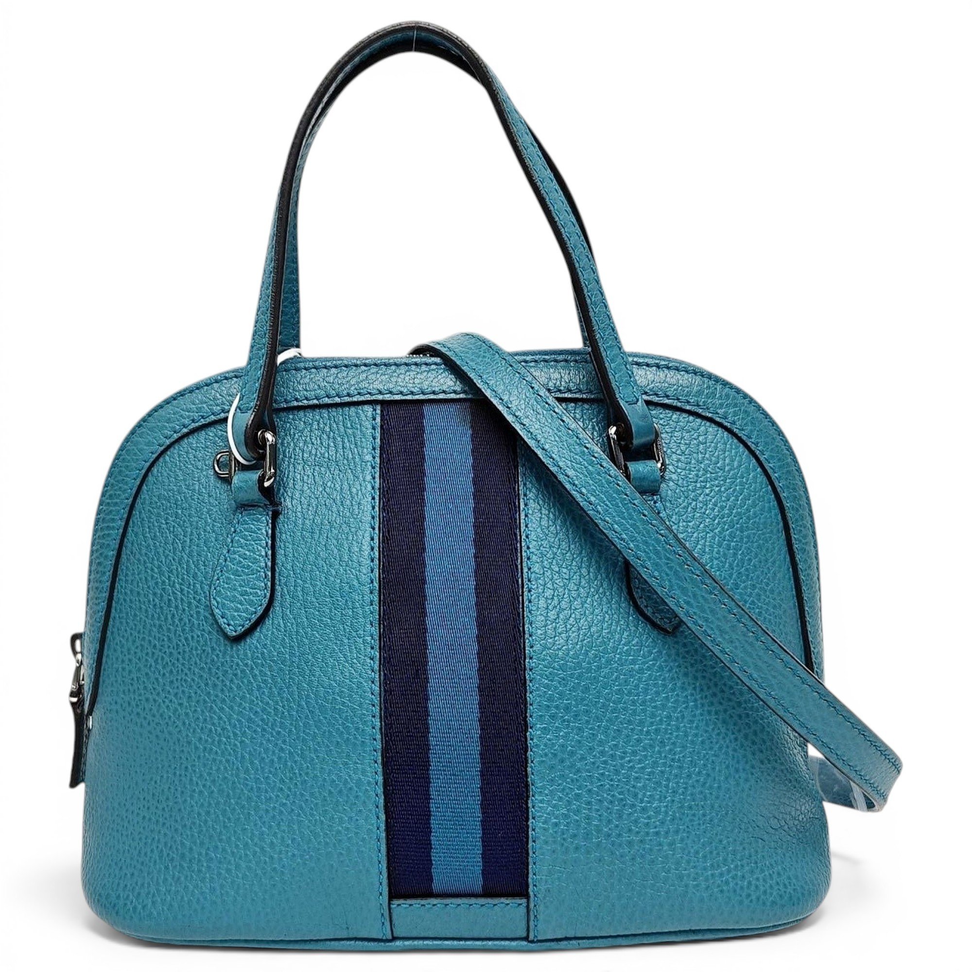 Ophidia Dome leather handbag