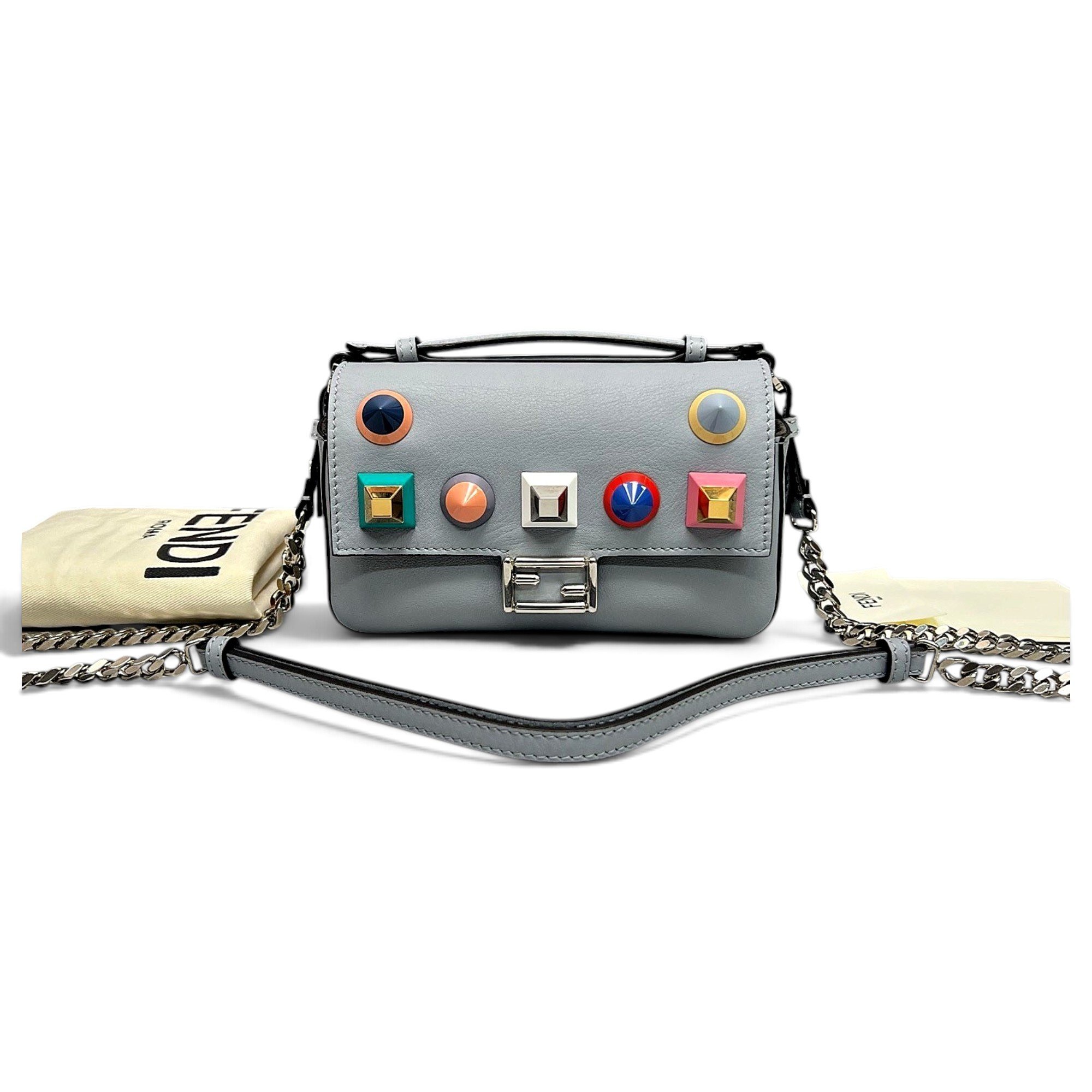 Baguette leather crossbody bag