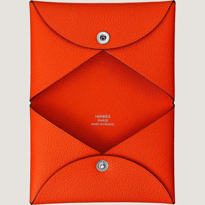 Orange Poppy Calvi Card Holder