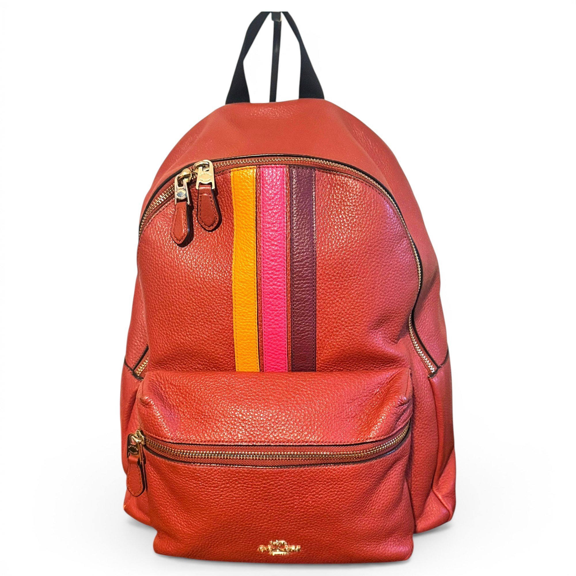 Campus leather backpack