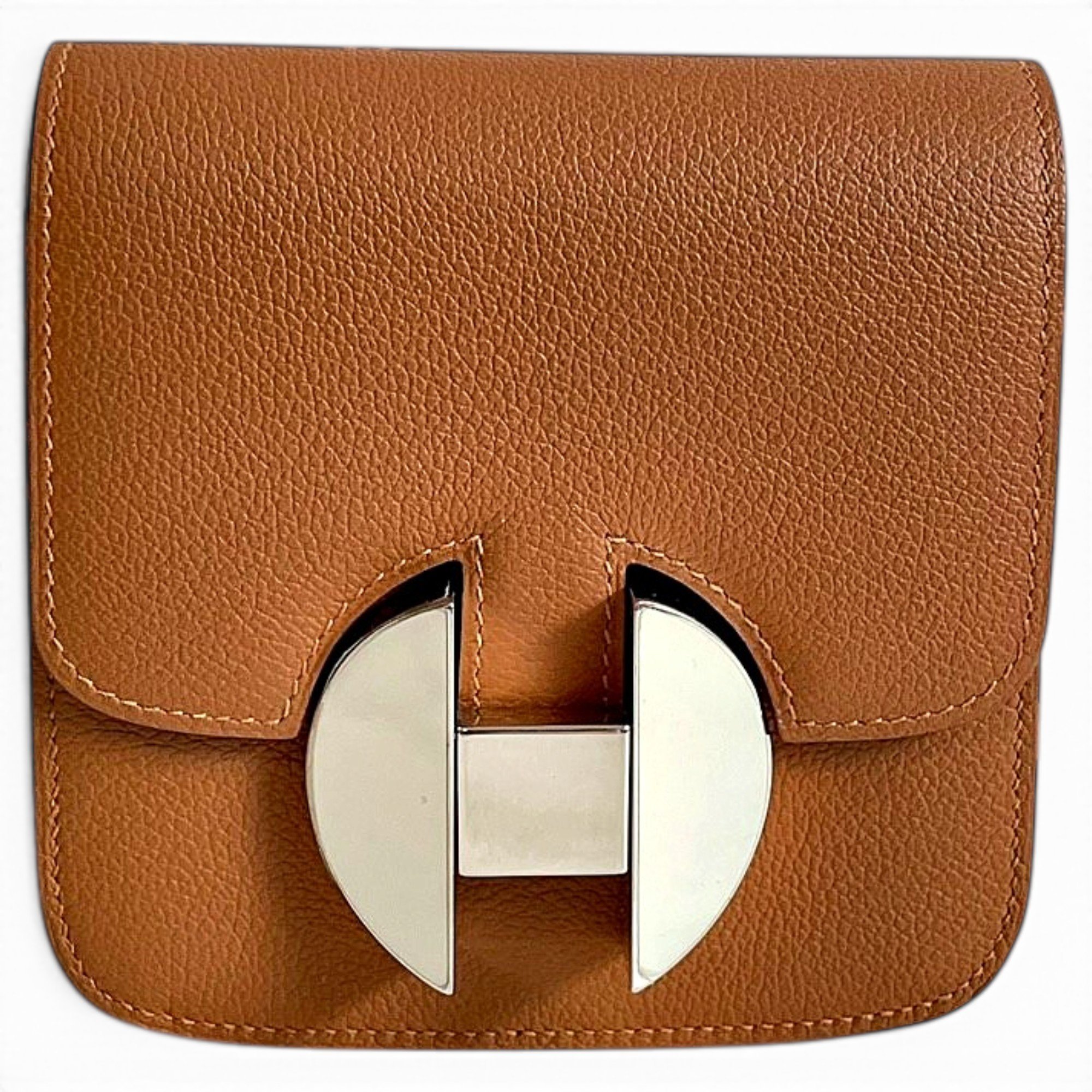 Leather clutch bag