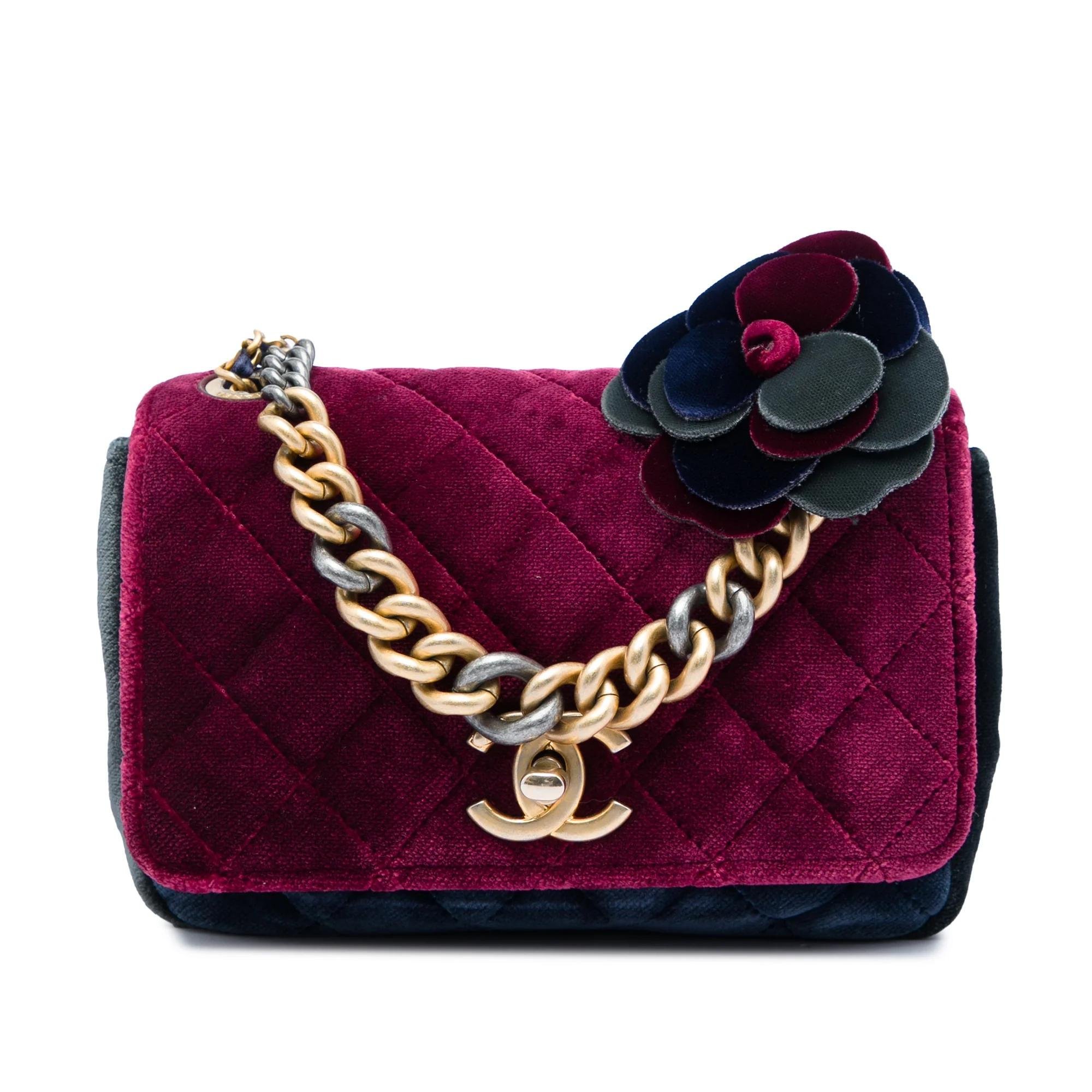 Paris-Biarritz velvet handbag