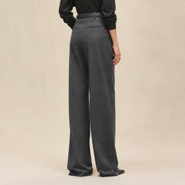 Gris Mica High-waisted Pants