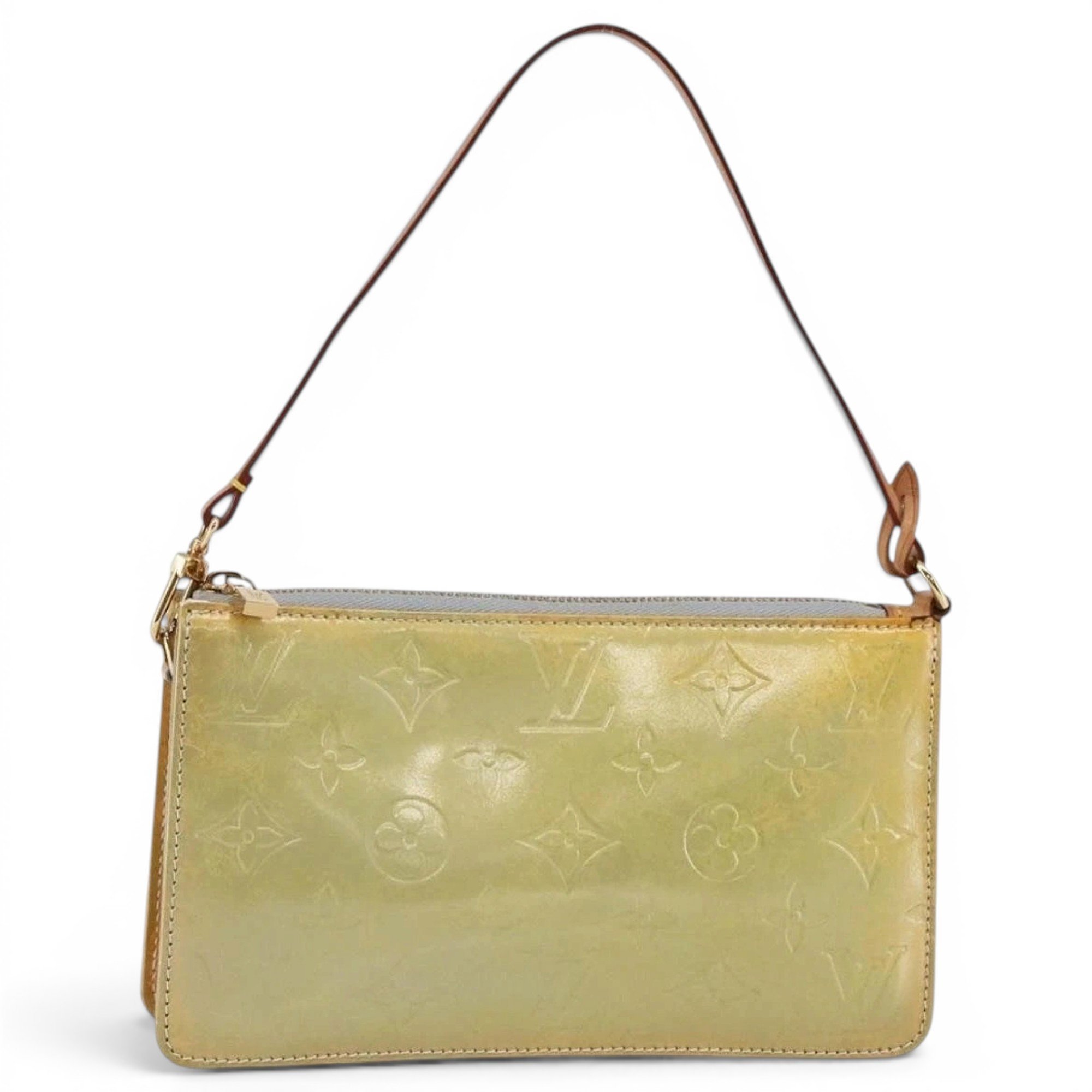 Patent leather handbag