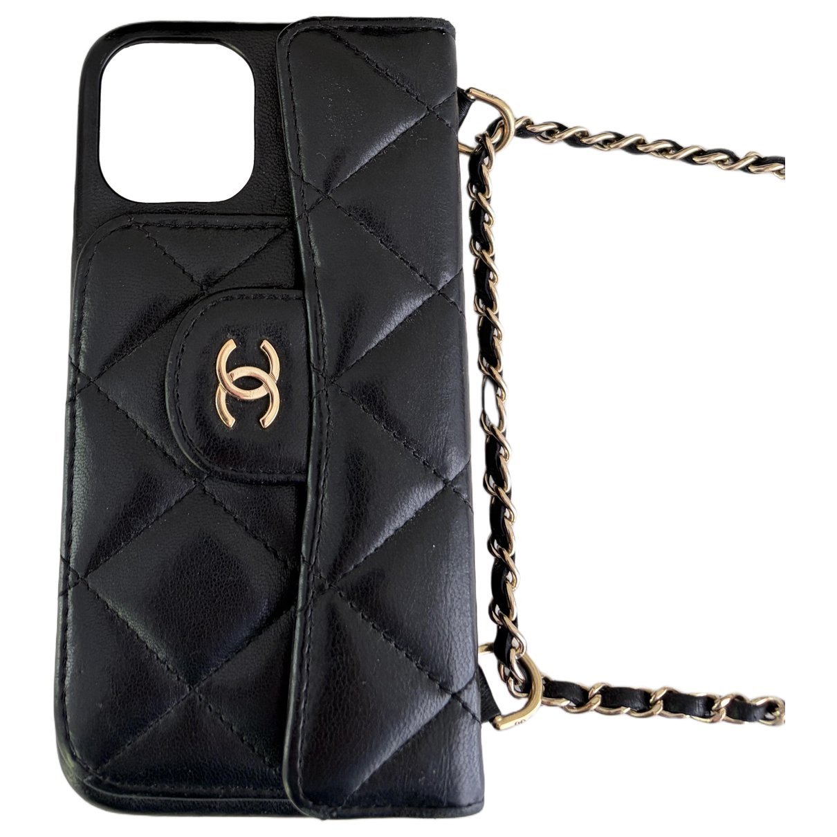 Leather clutch bag