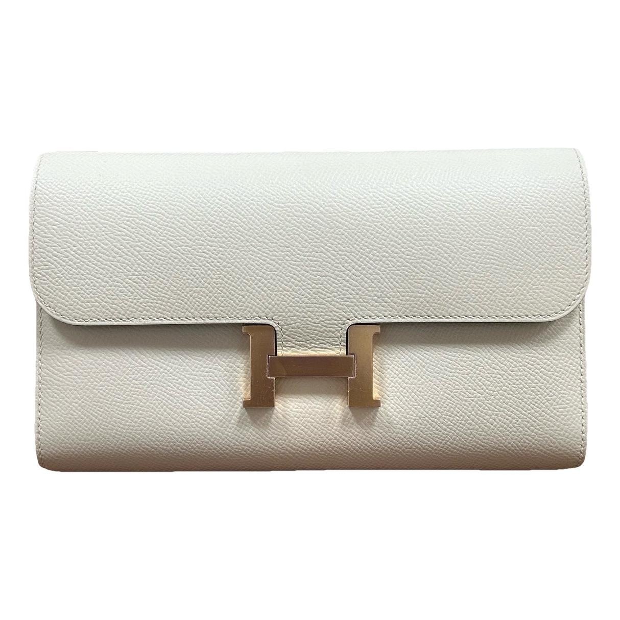 Constance leather clutch bag