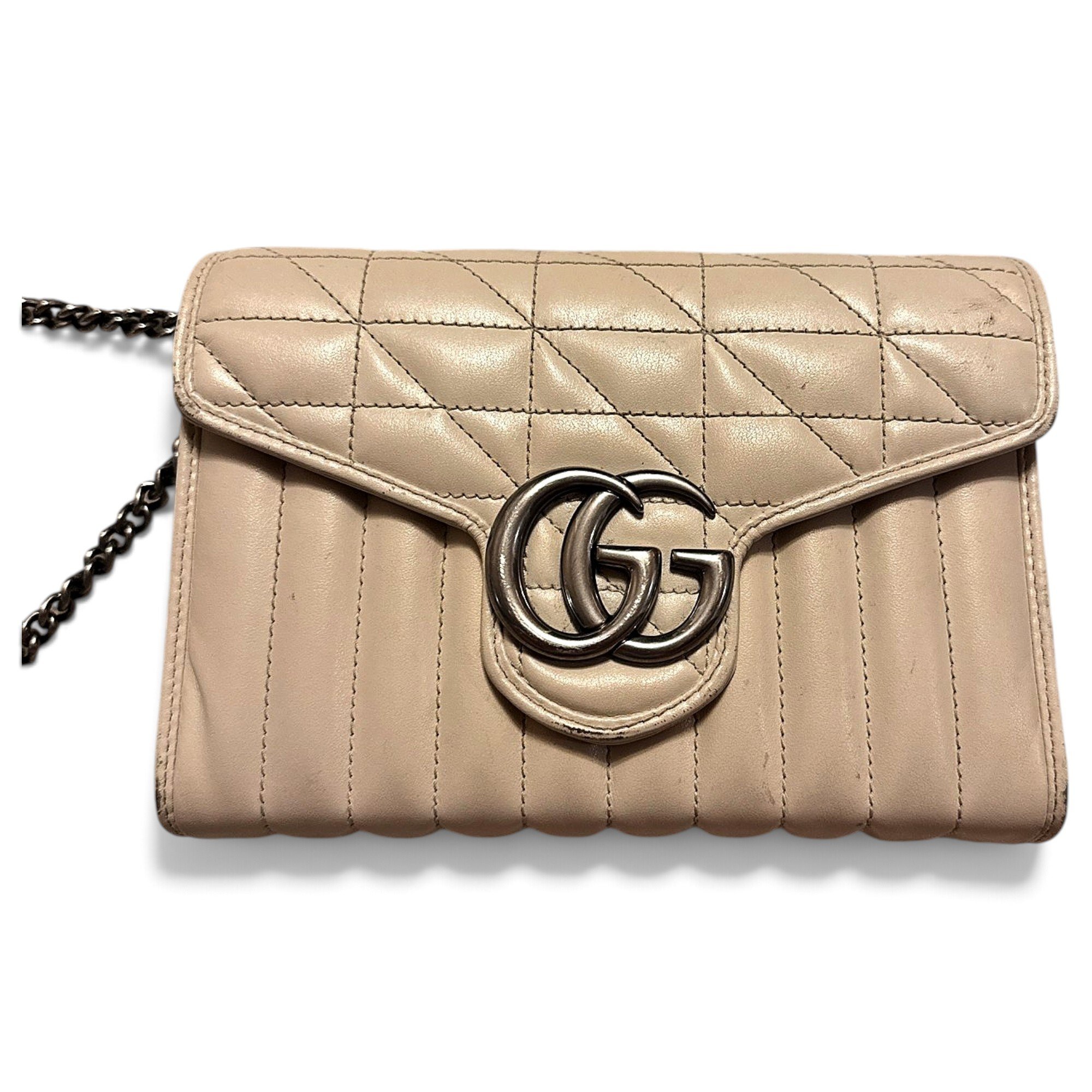 GG Marmont Chain Flap leather crossbody bag