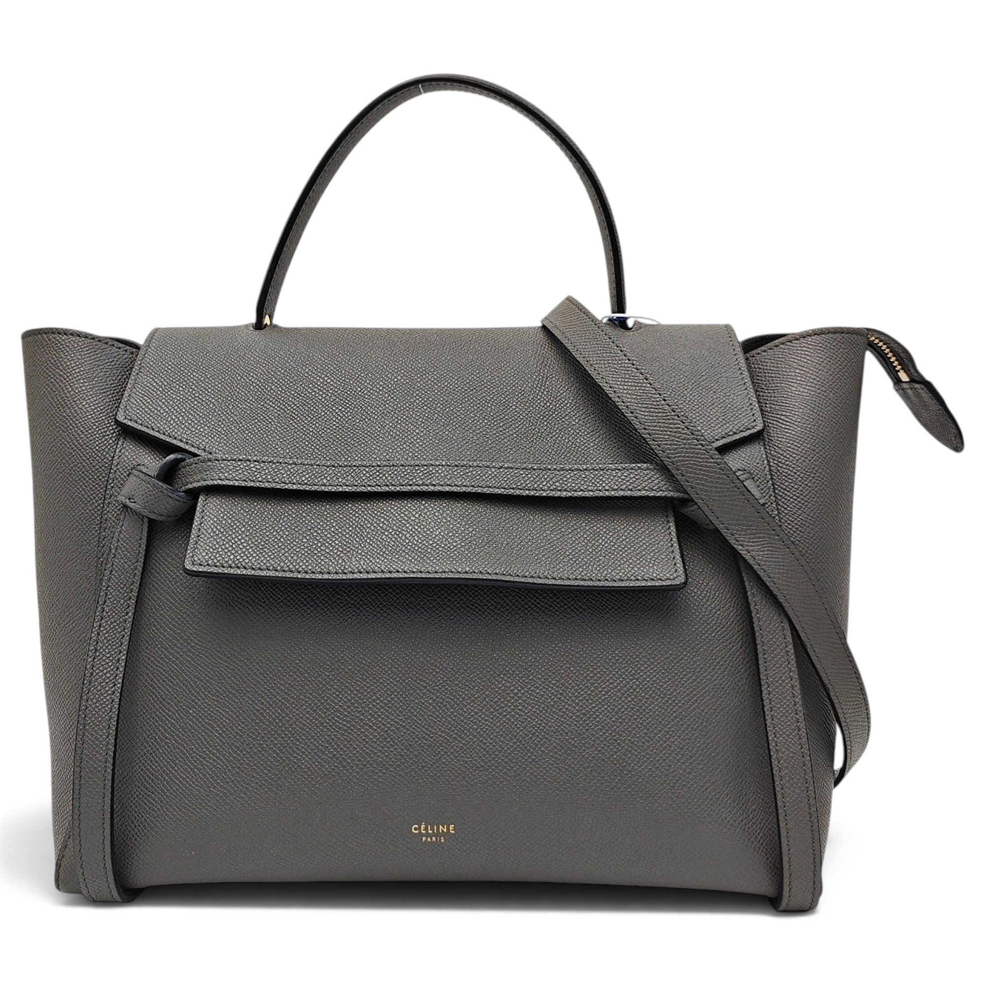 Belt leather handbag