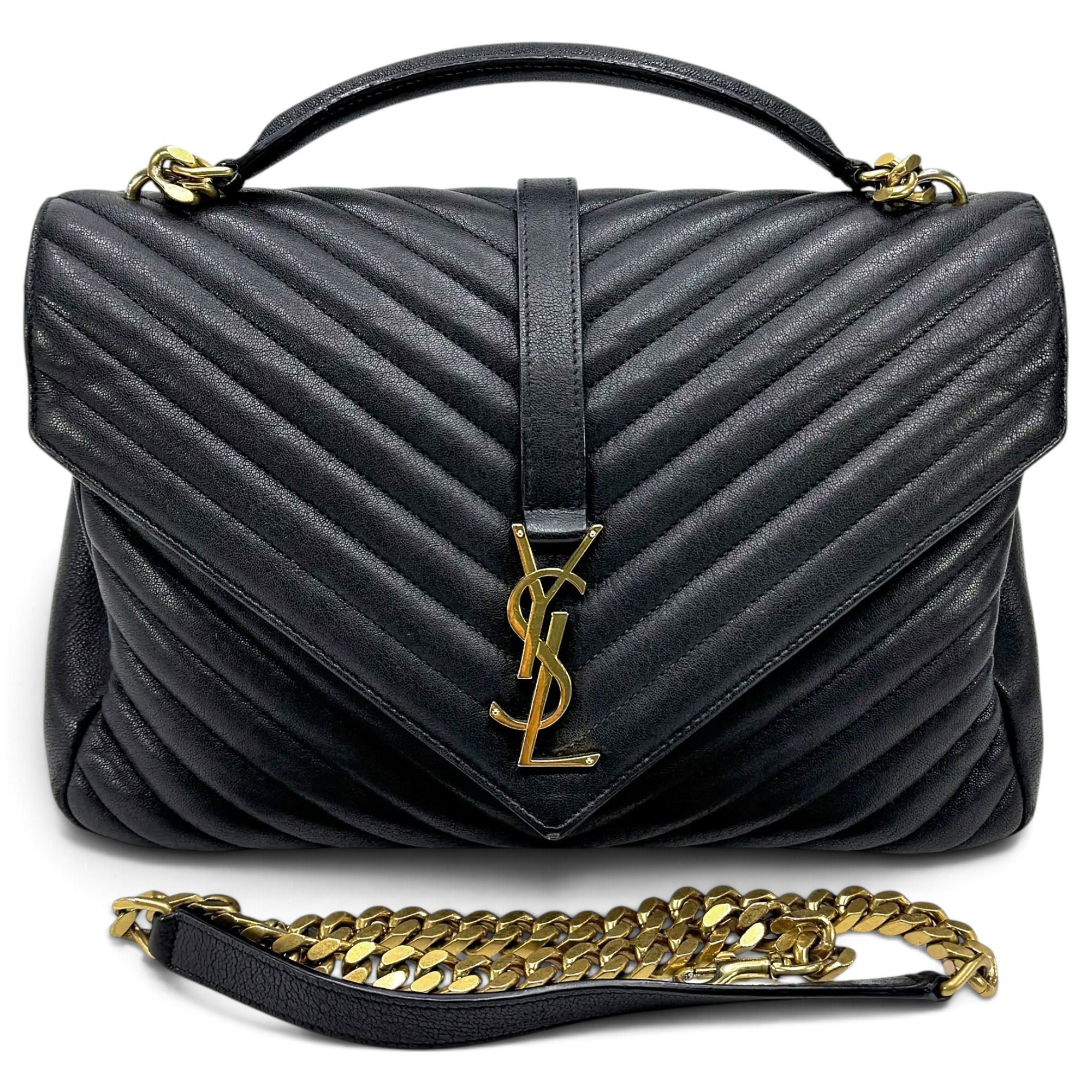 Collége monogramme leather handbag
