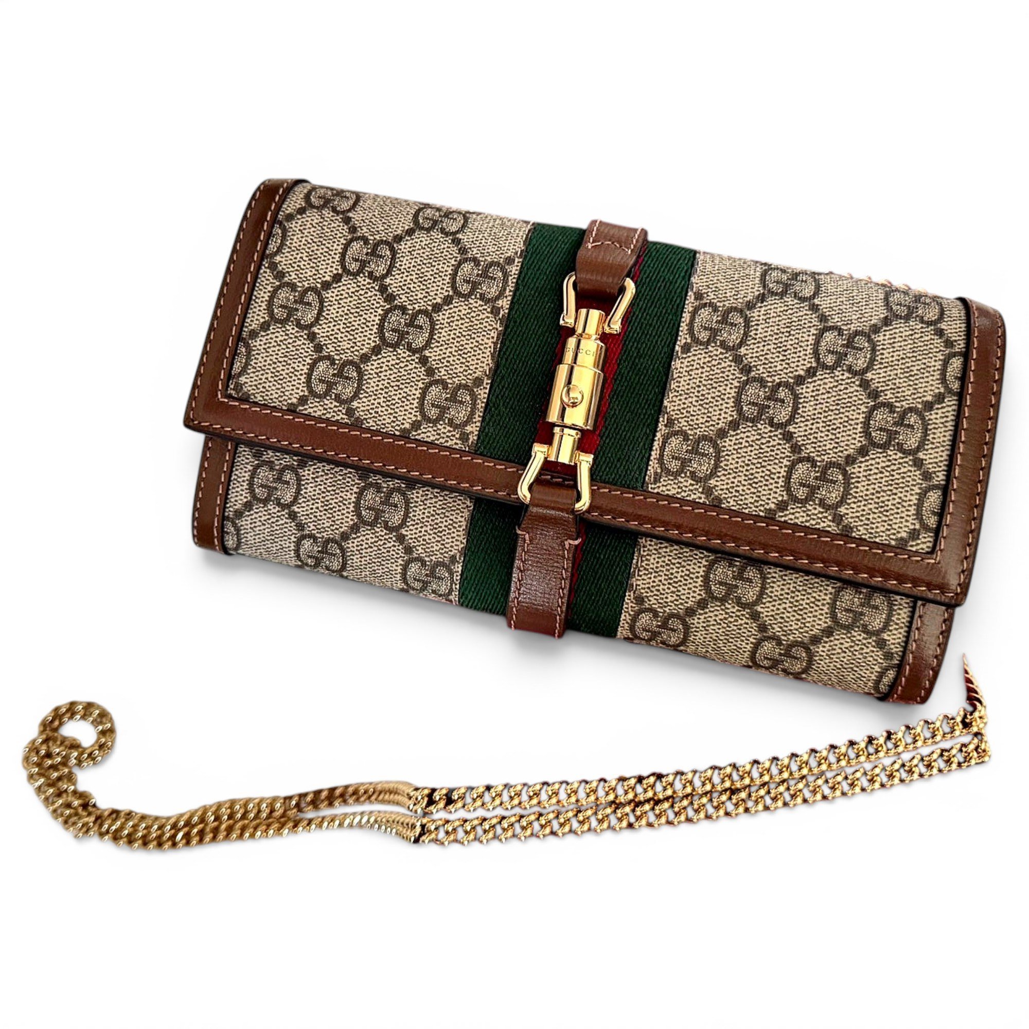 Jackie leather clutch bag