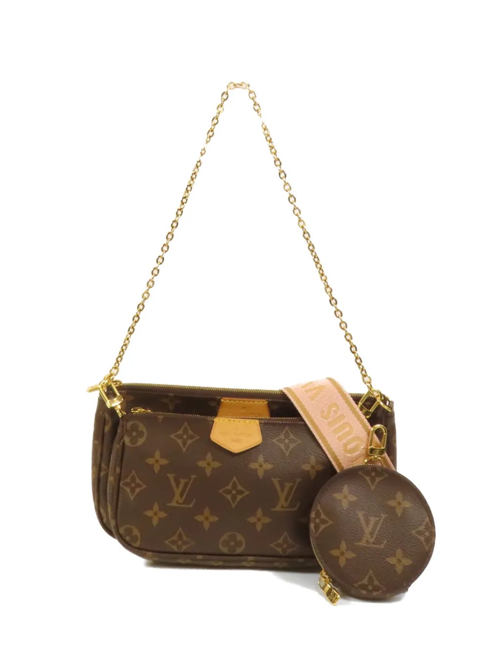 Multi Pochette logo shoulder bag