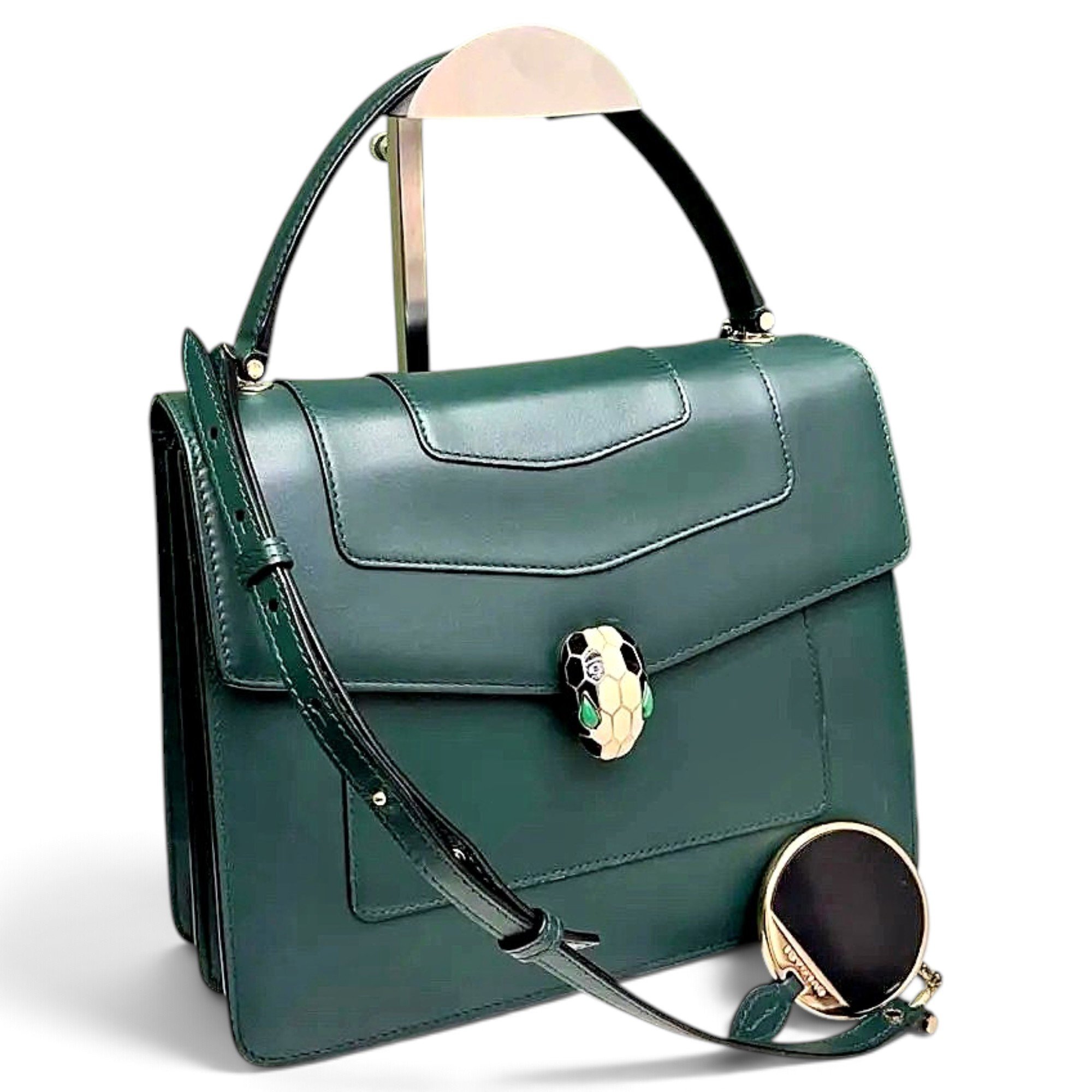 Serpenti leather handbag