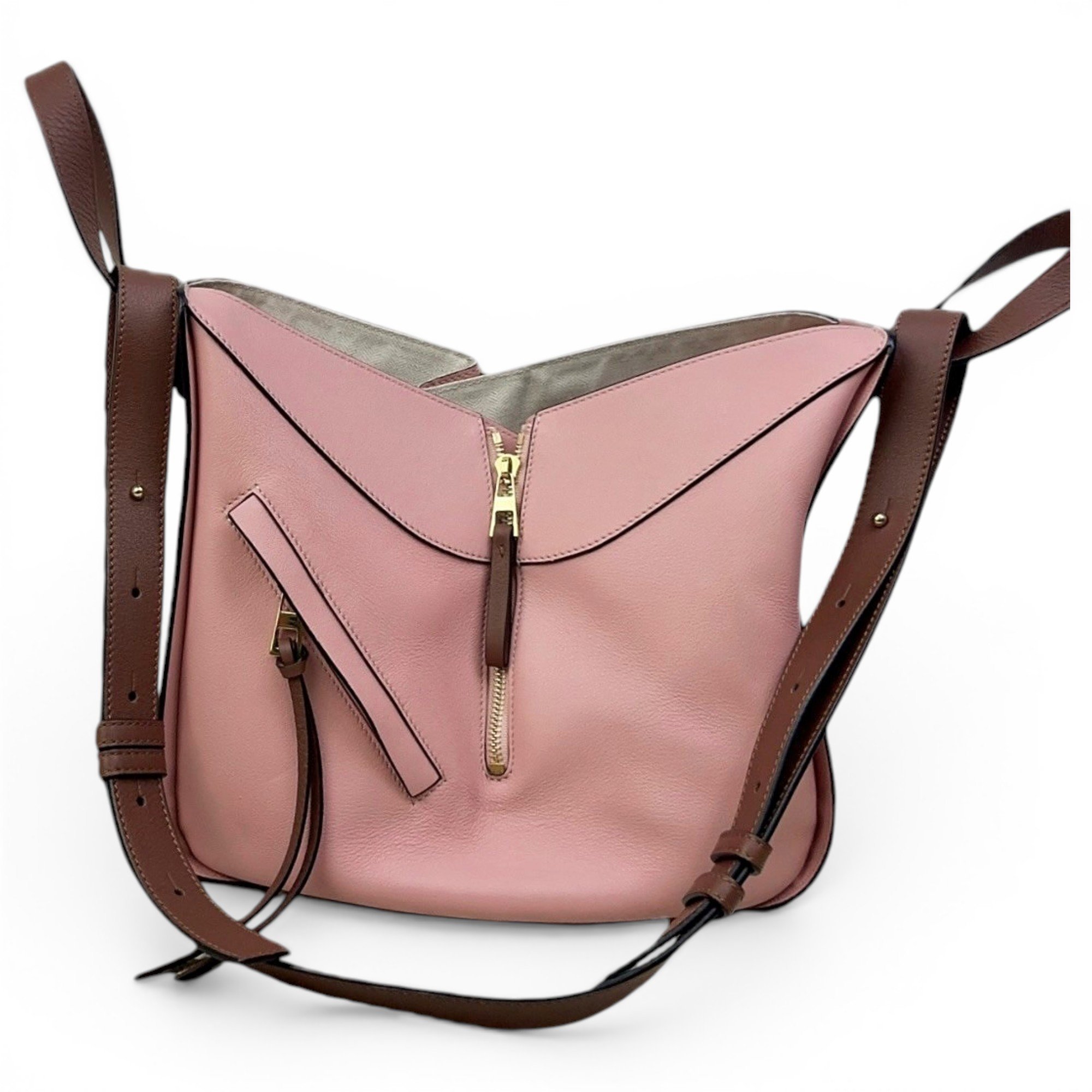 Hammock leather handbag