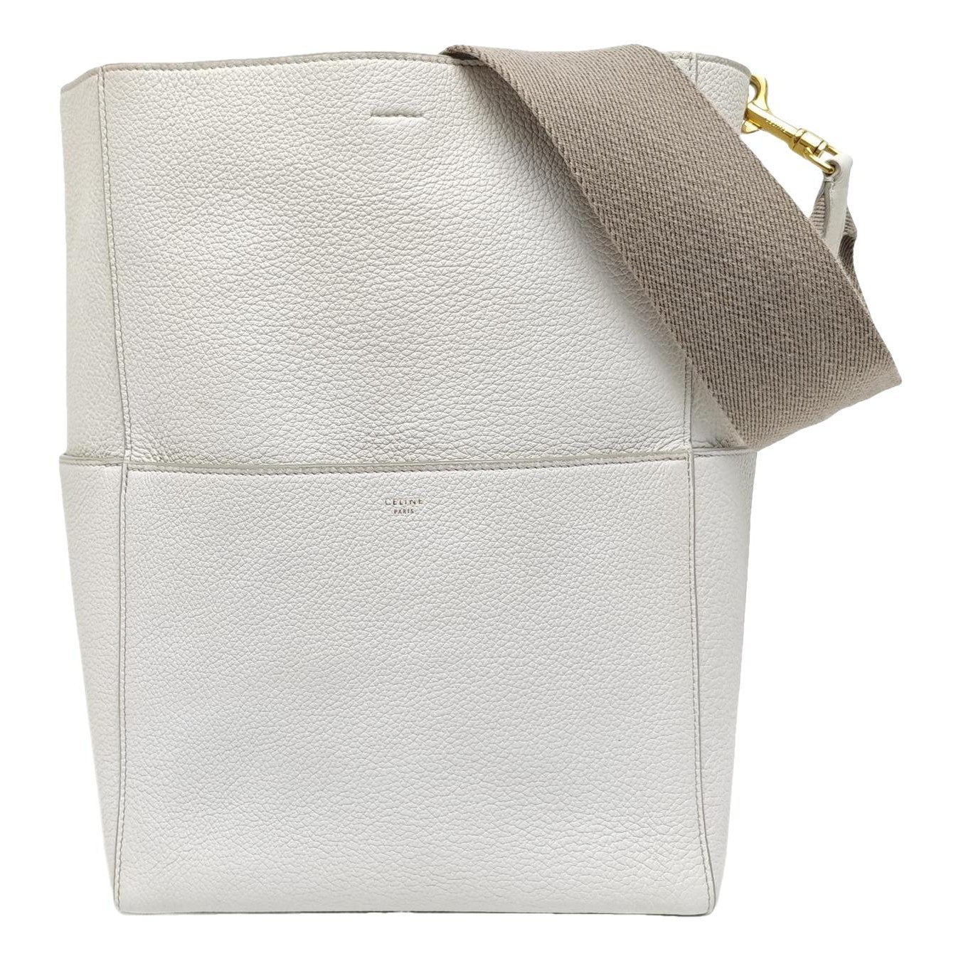 Seau Sangle leather handbag