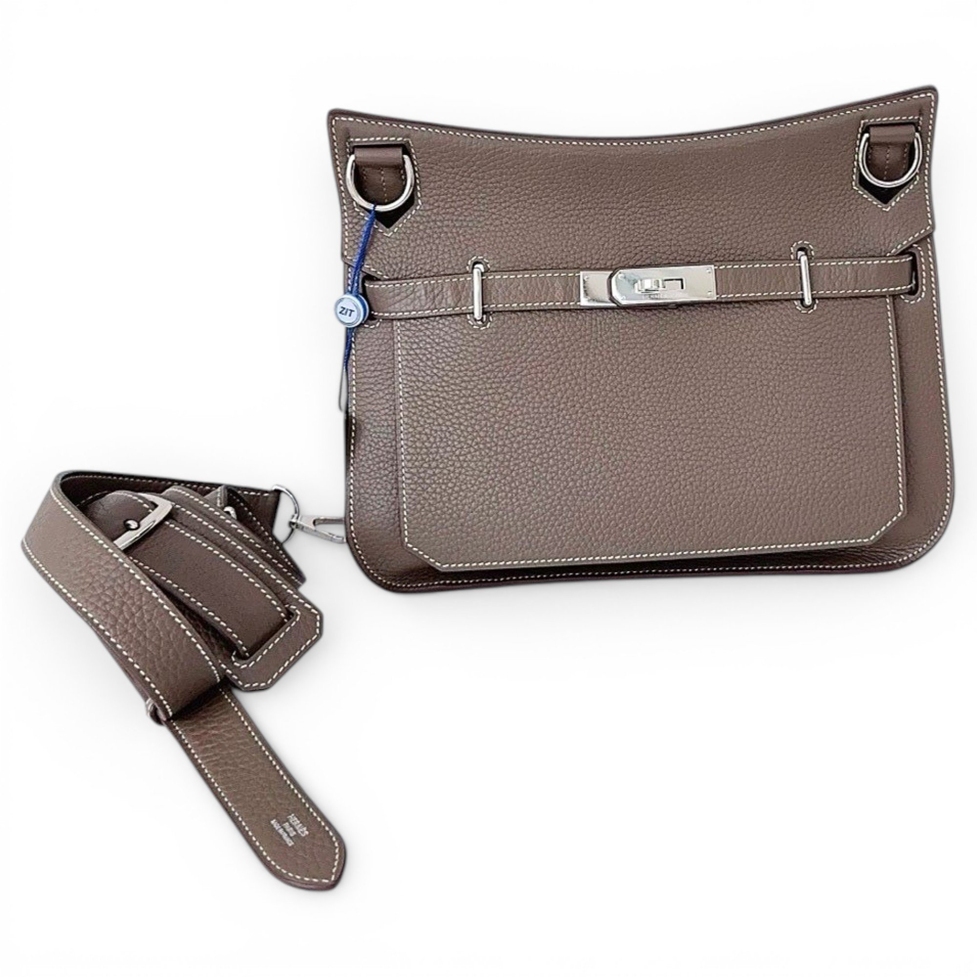 Hermes Jypsiere 28 Handbag Etoupe
