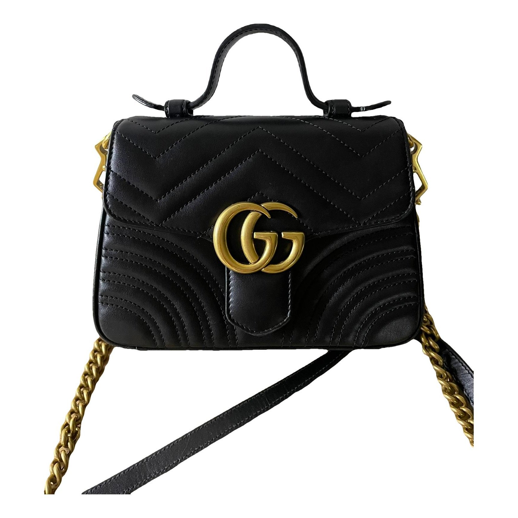 GG Marmont Flap leather handbag