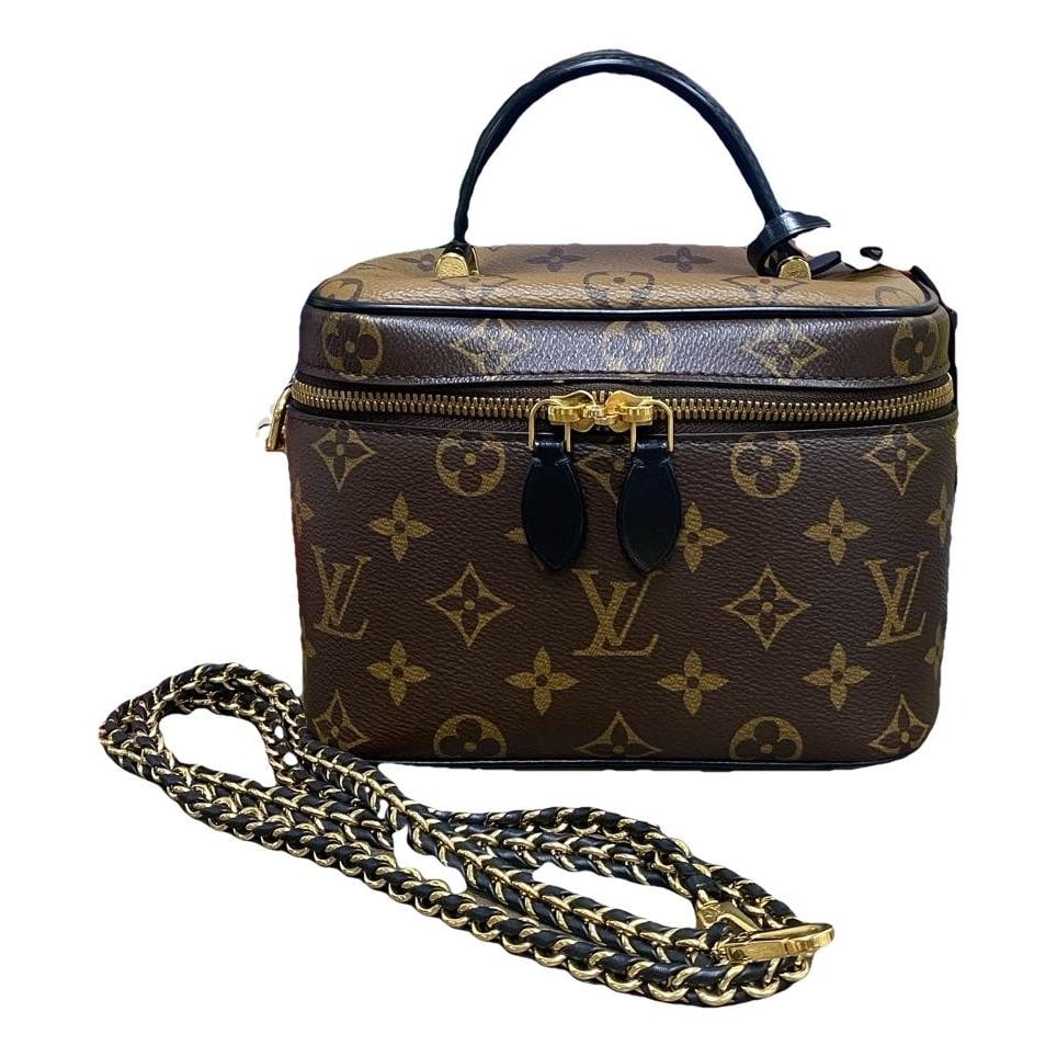 Vanity leather handbag