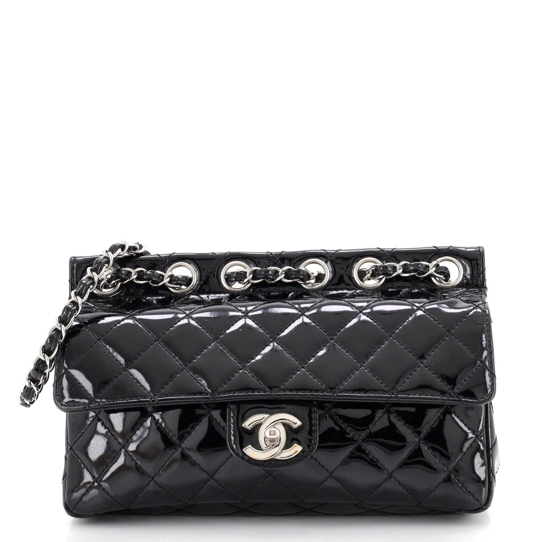 Patent leather handbag