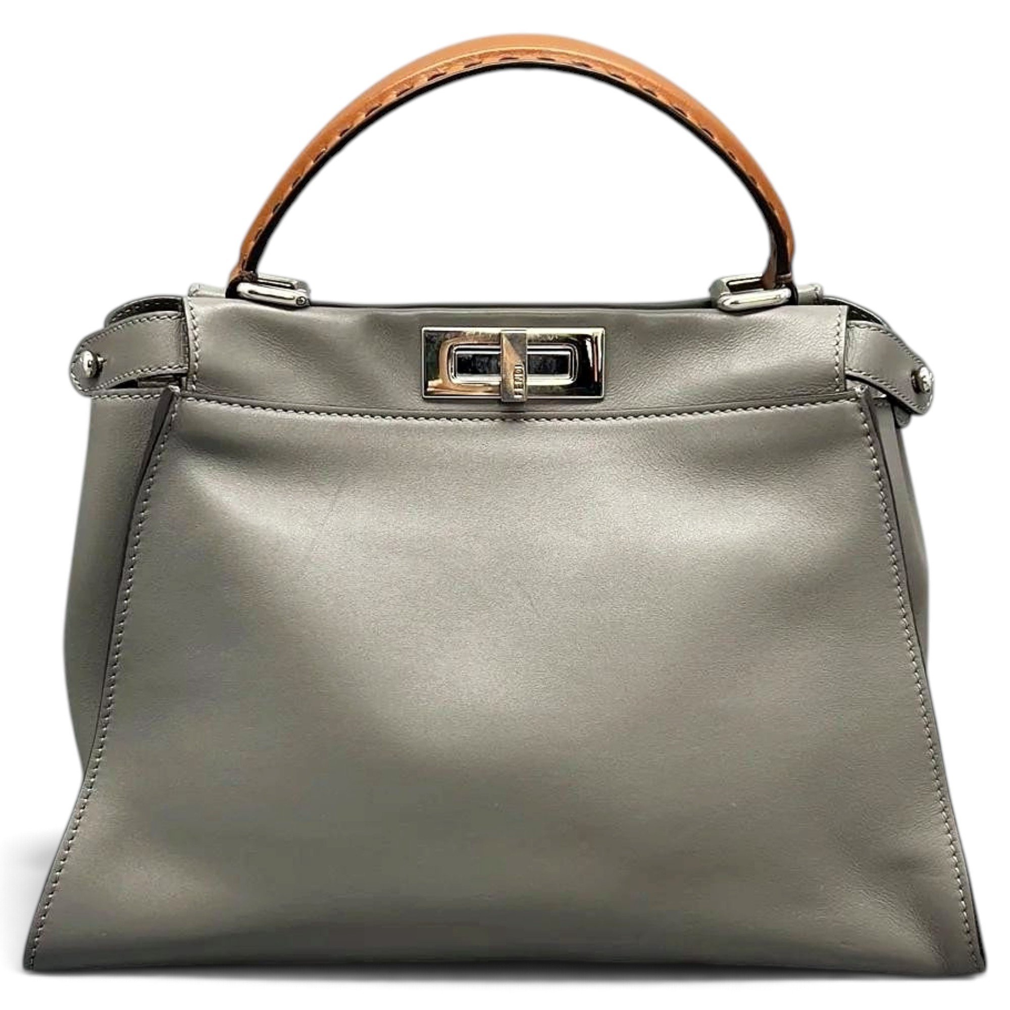 Peekaboo leather handbag