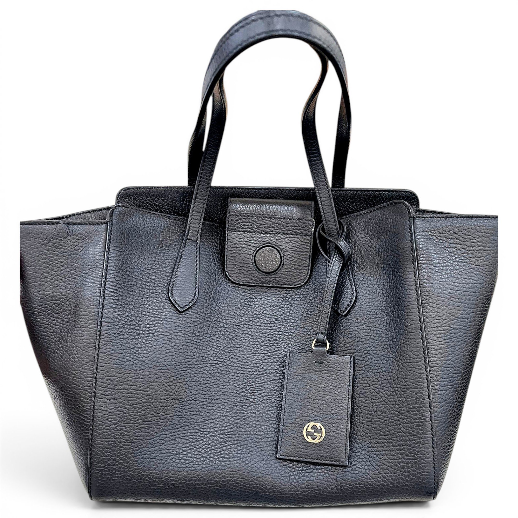 Swing leather tote
