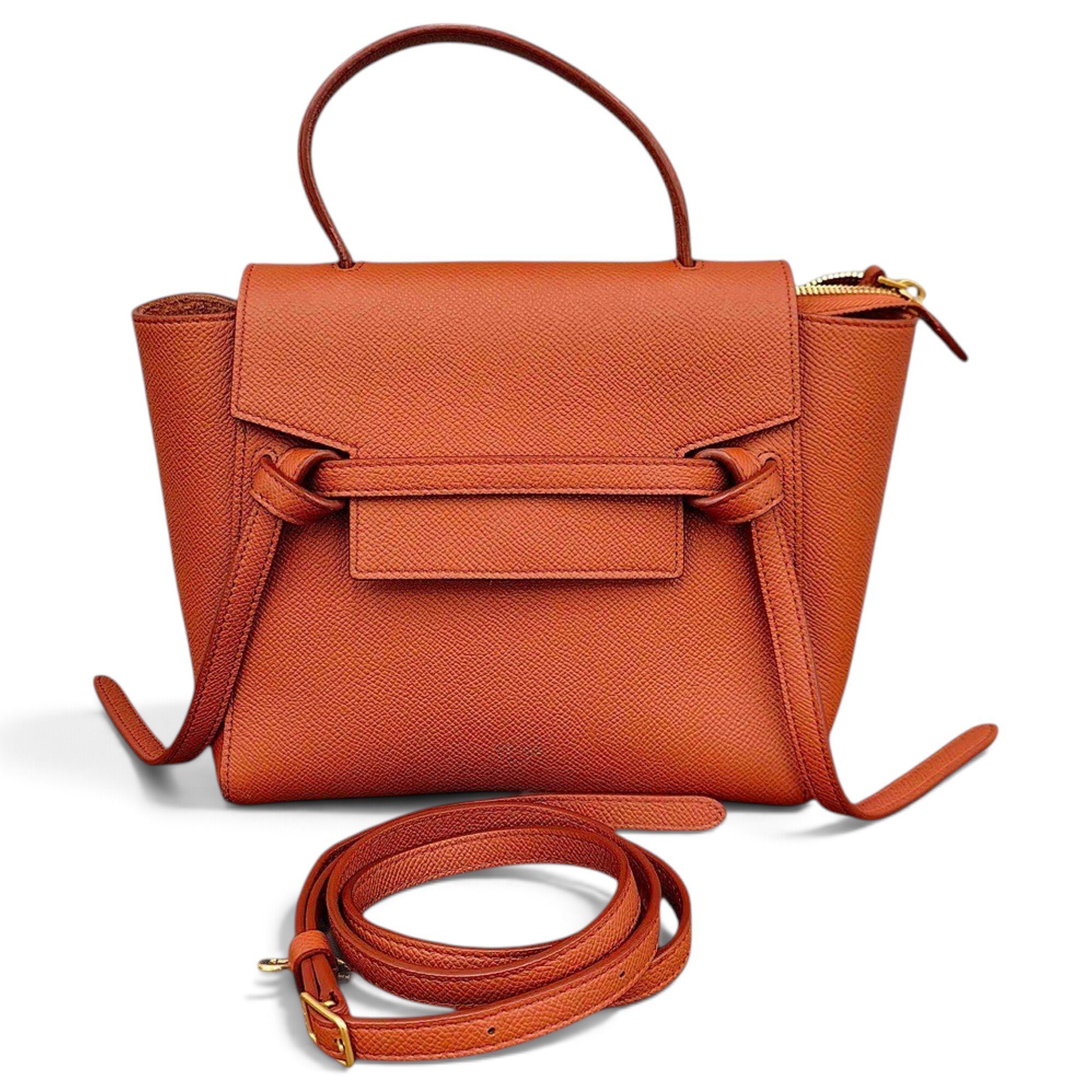 Belt leather handbag