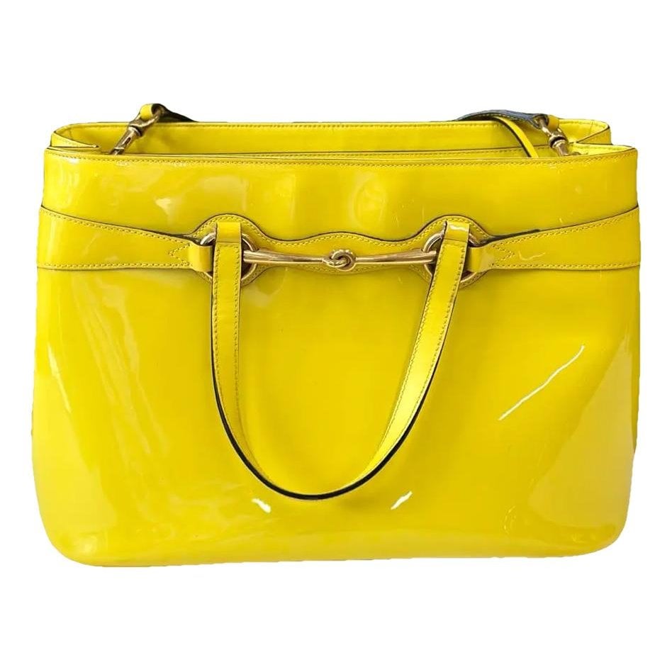 Horsebit 1955 Chain patent leather crossbody bag