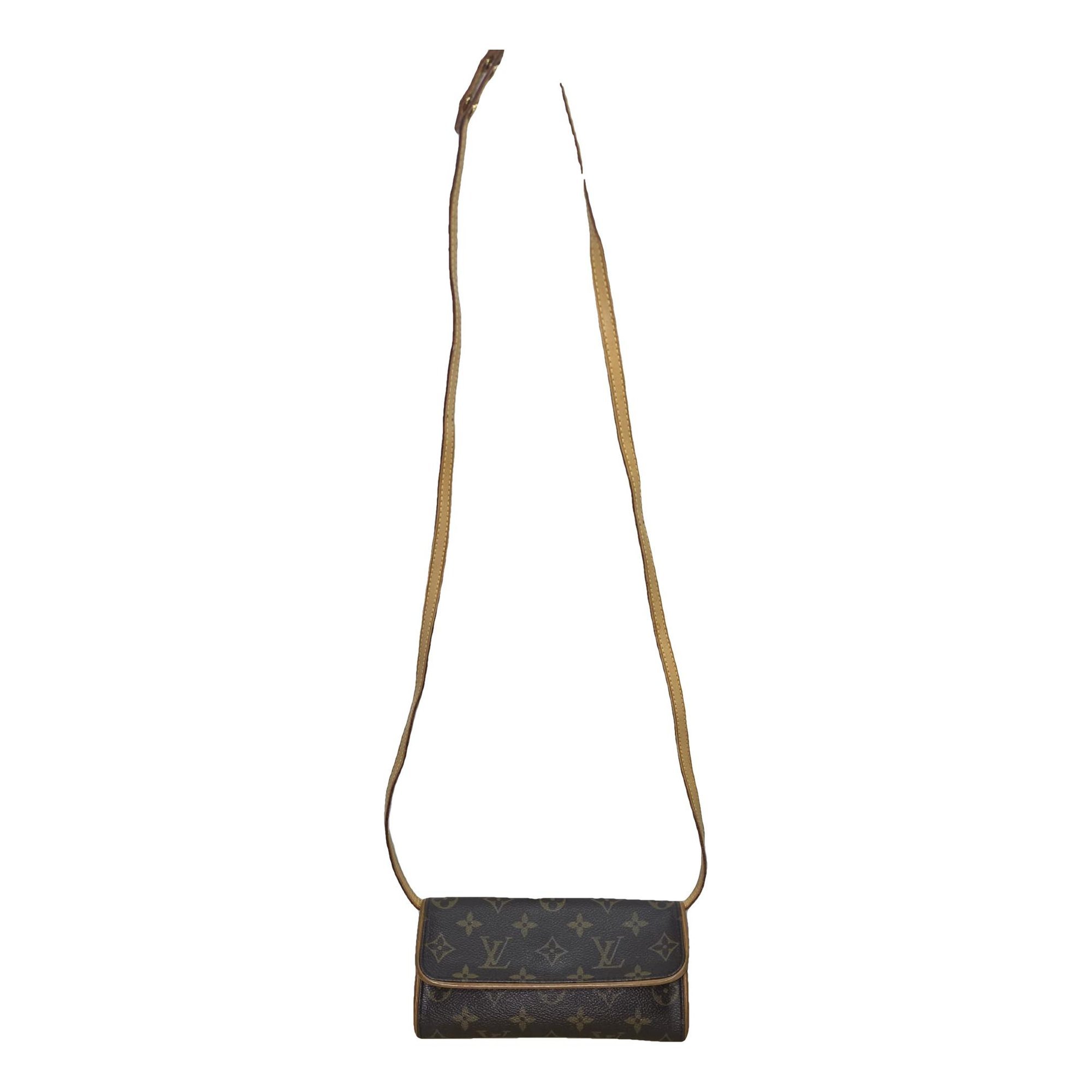 Twin leather crossbody bag