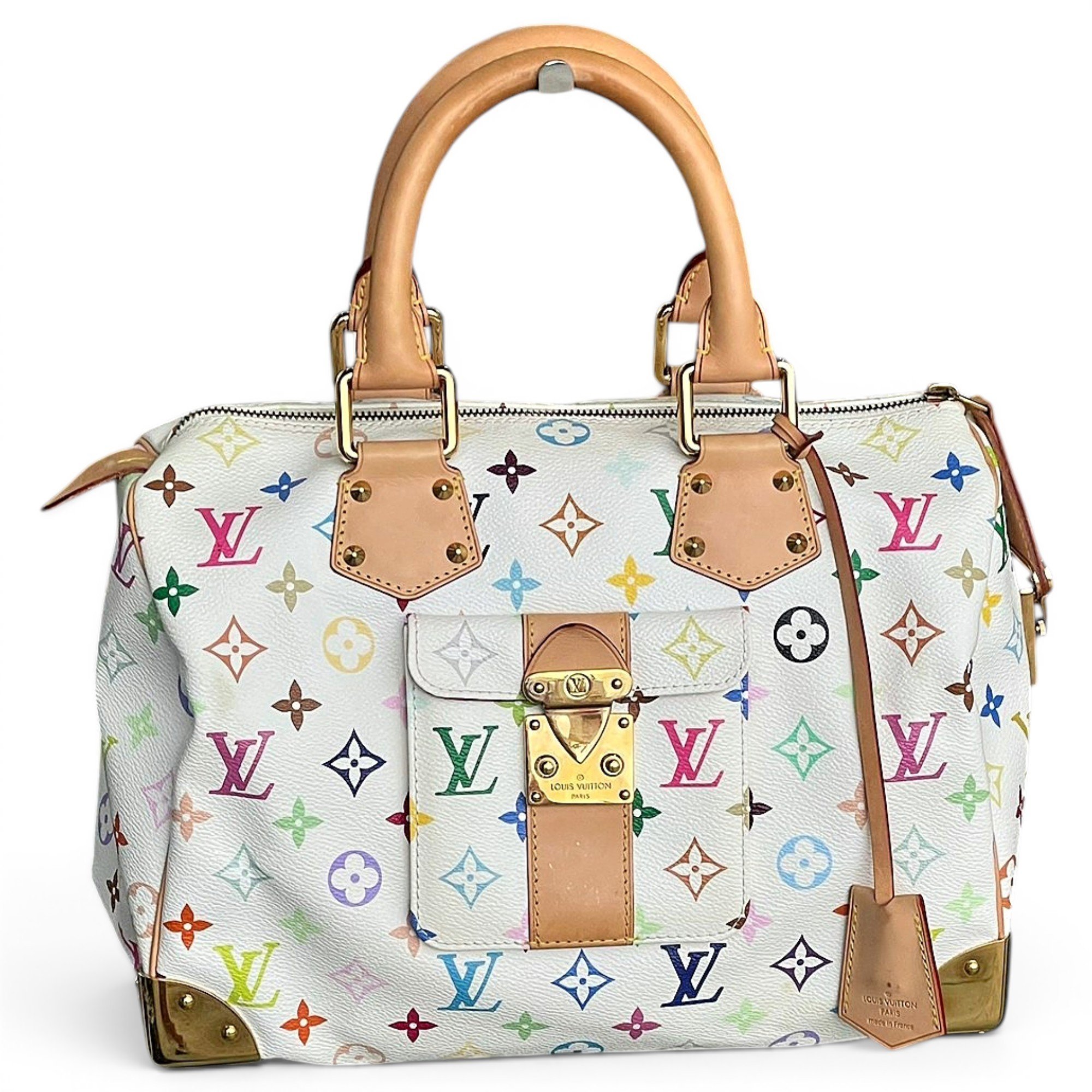 Speedy leather handbag