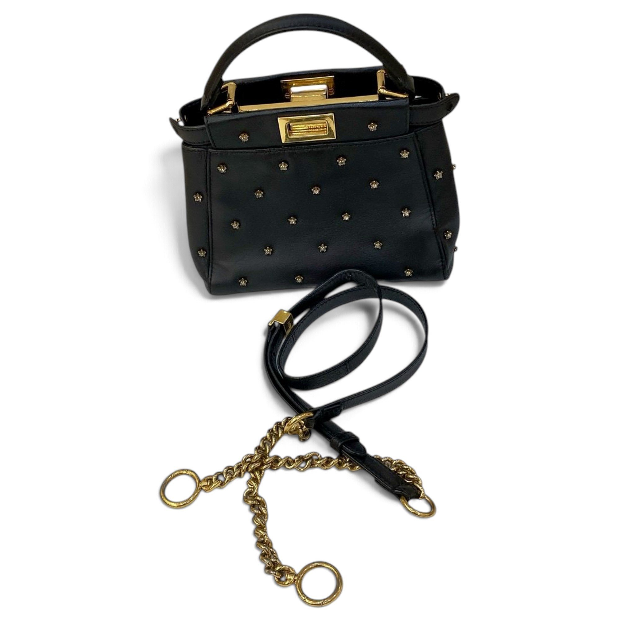 Peekaboo leather handbag