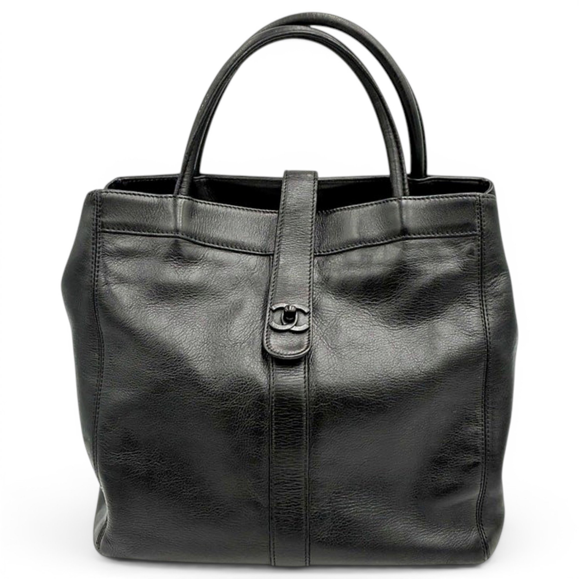 Executive leather tote