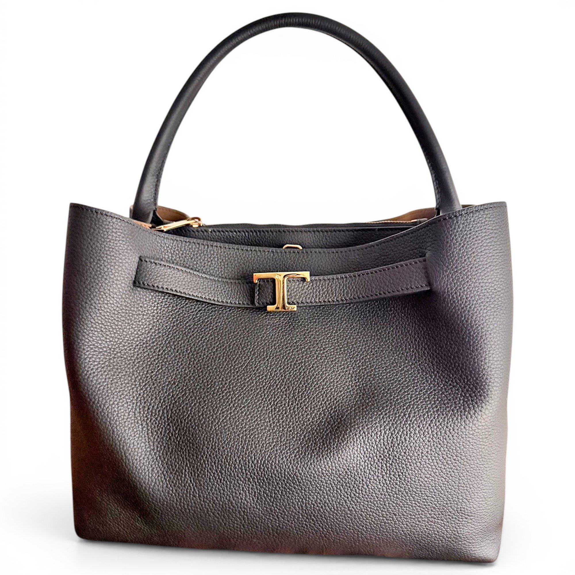 Leather handbag