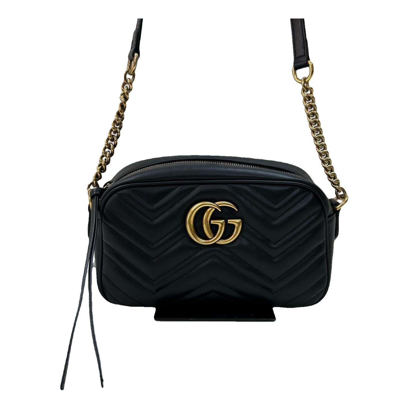 Pearly GG Marmont leather handbag