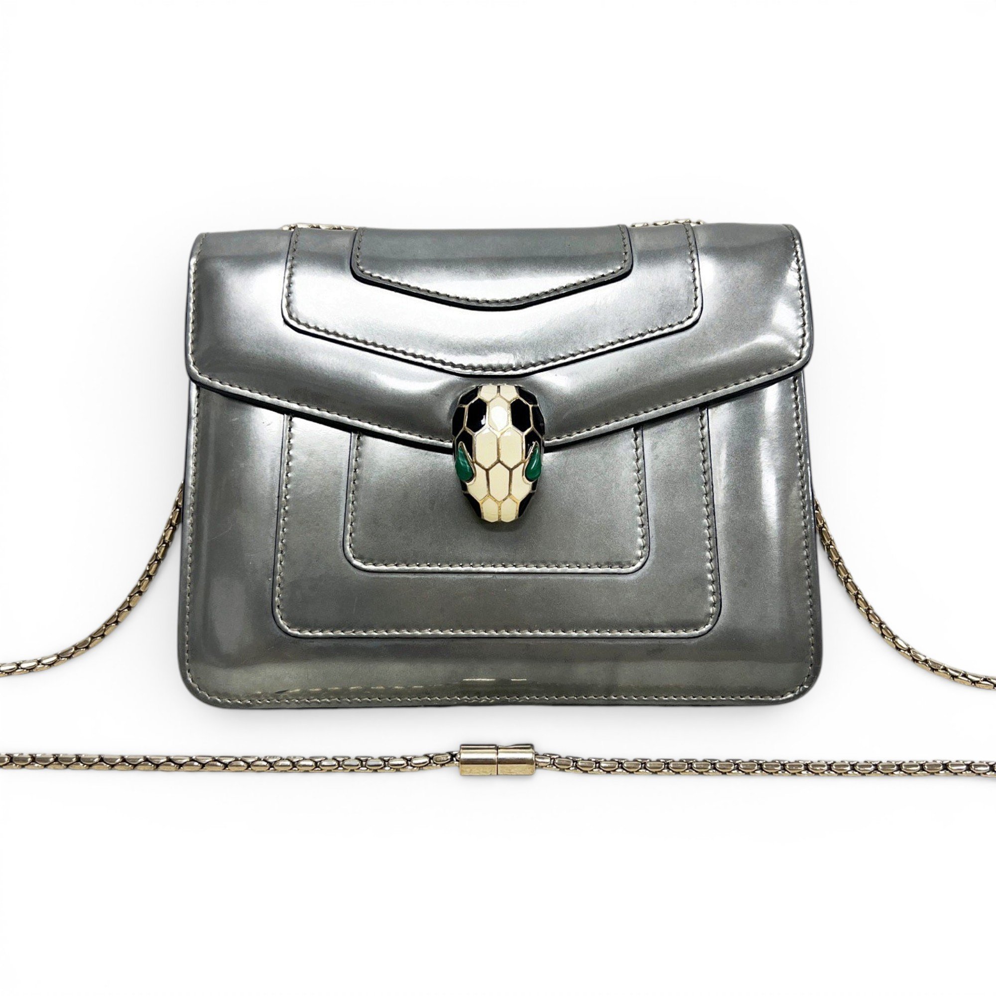 Serpenti leather crossbody bag