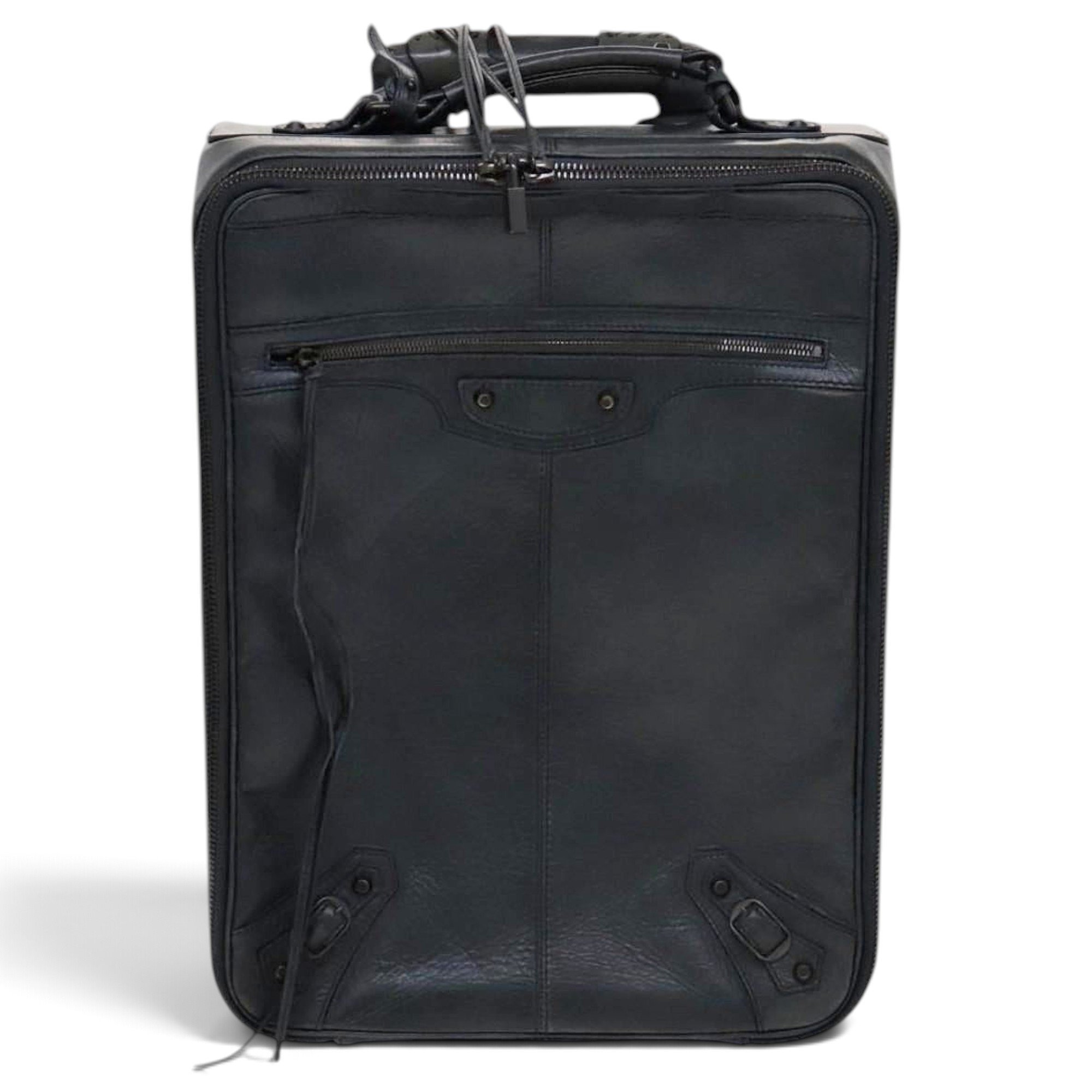 Leather travel bag