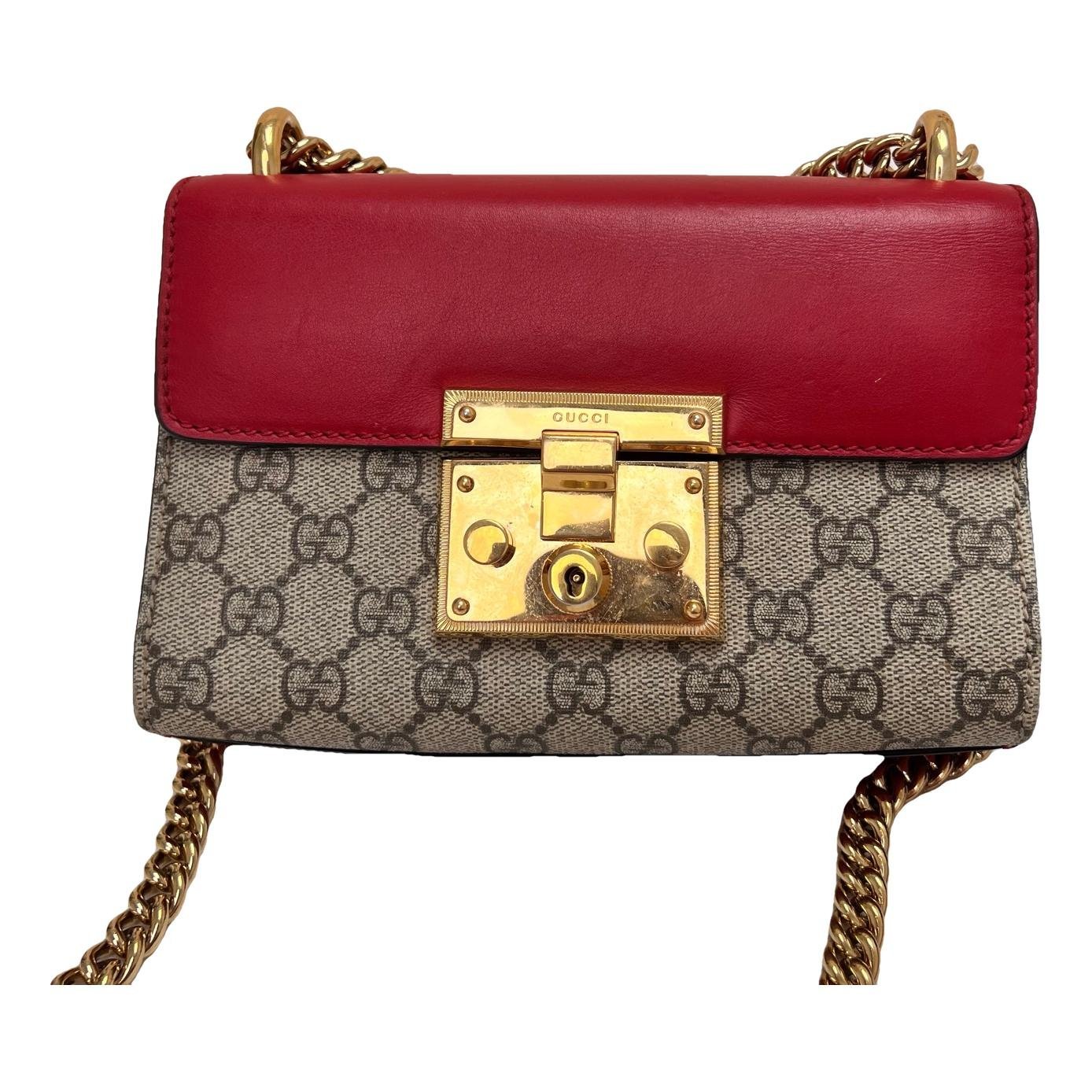 Padlock leather bag